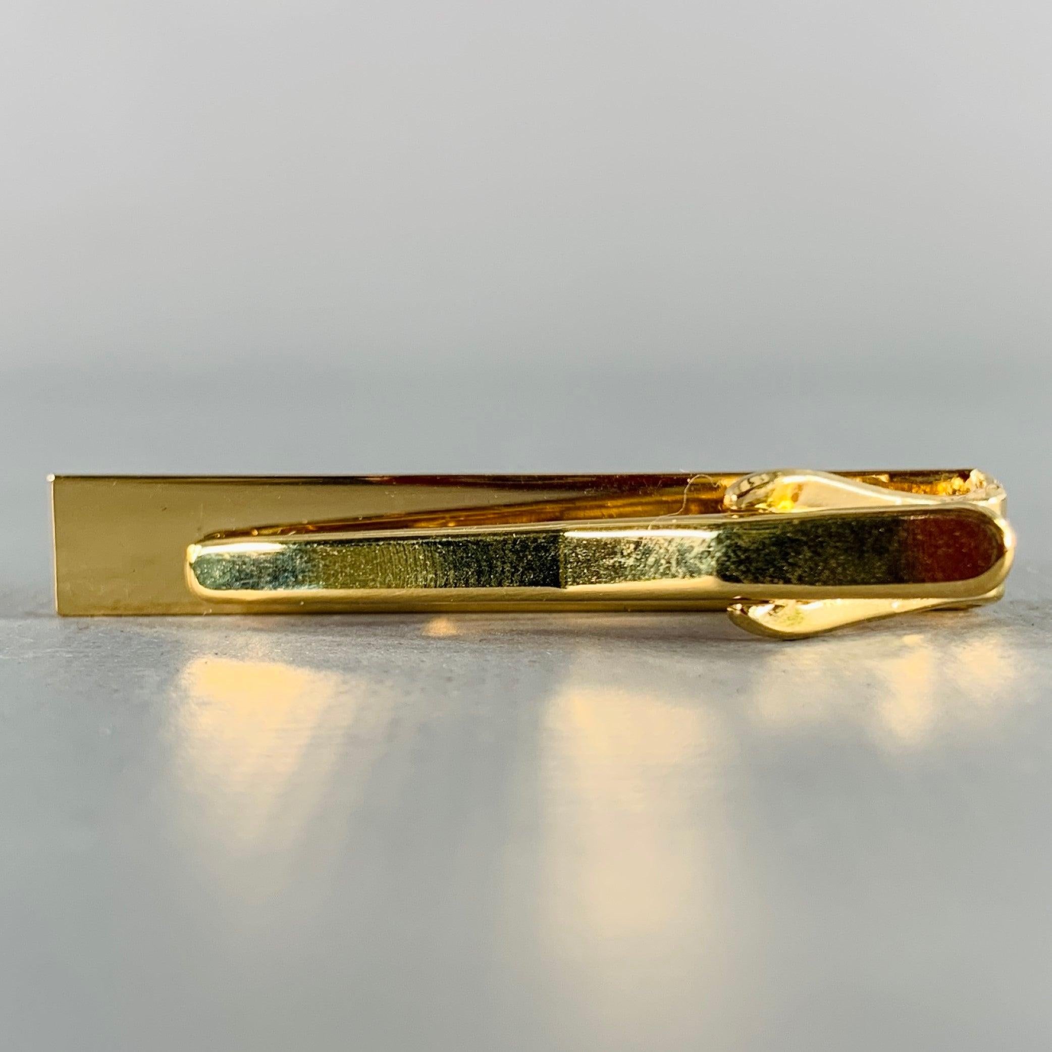 Men's PIERRE CARDIN Gold Engraved Metal Tie Clip For Sale