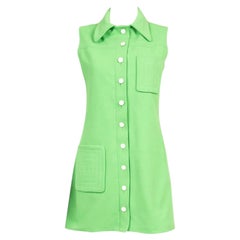 Pierre Cardin Green Mini Dress