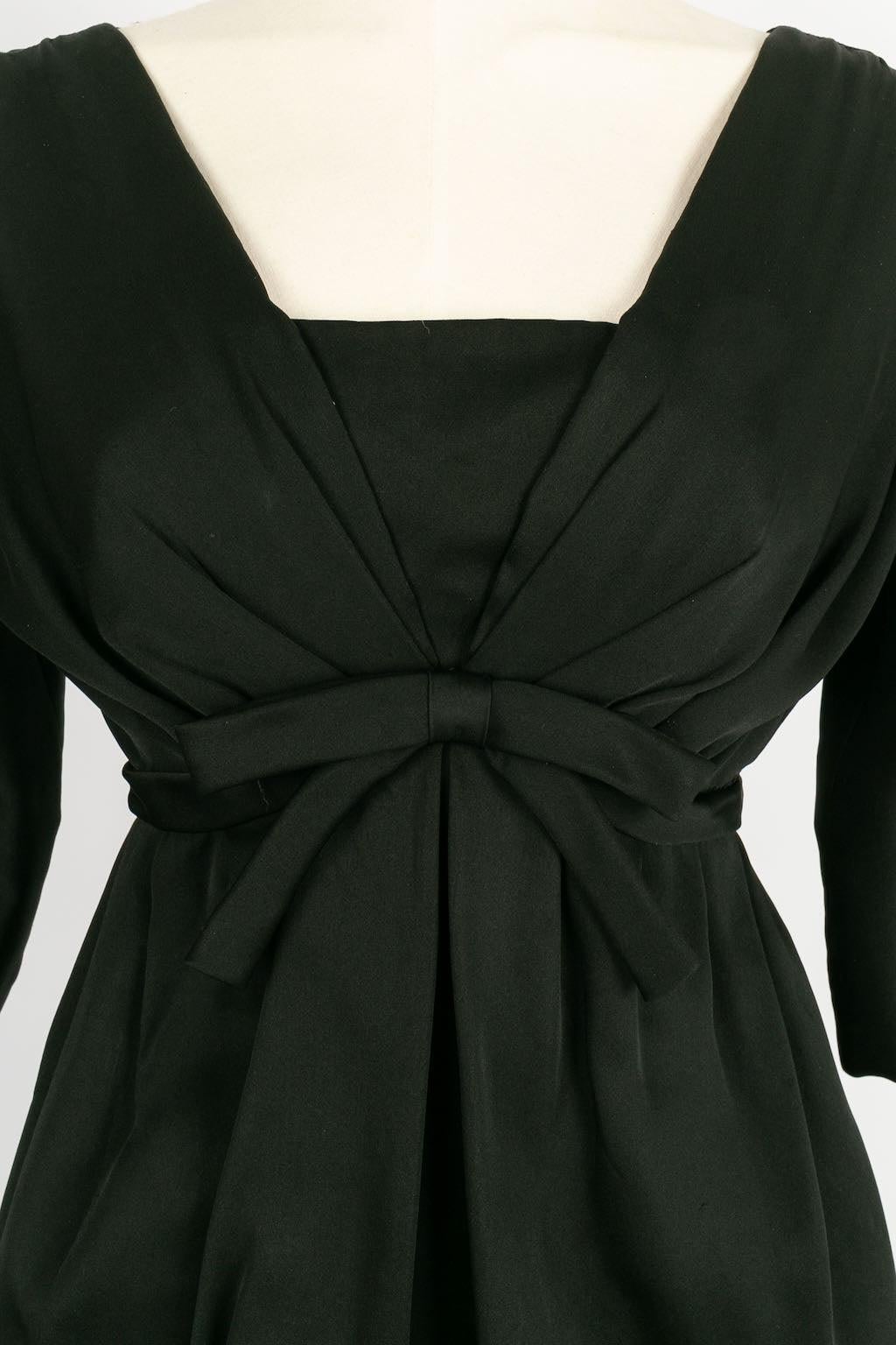 Pierre Cardin Haute Couture Long Silk Dress, Size 36FR For Sale 1