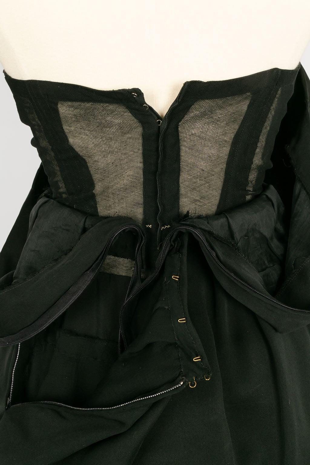 Pierre Cardin Haute Couture Long Silk Dress, Size 36FR For Sale 4