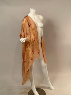 Pierre Cardin Ikat inspirierter rechteckiger Seidenschal