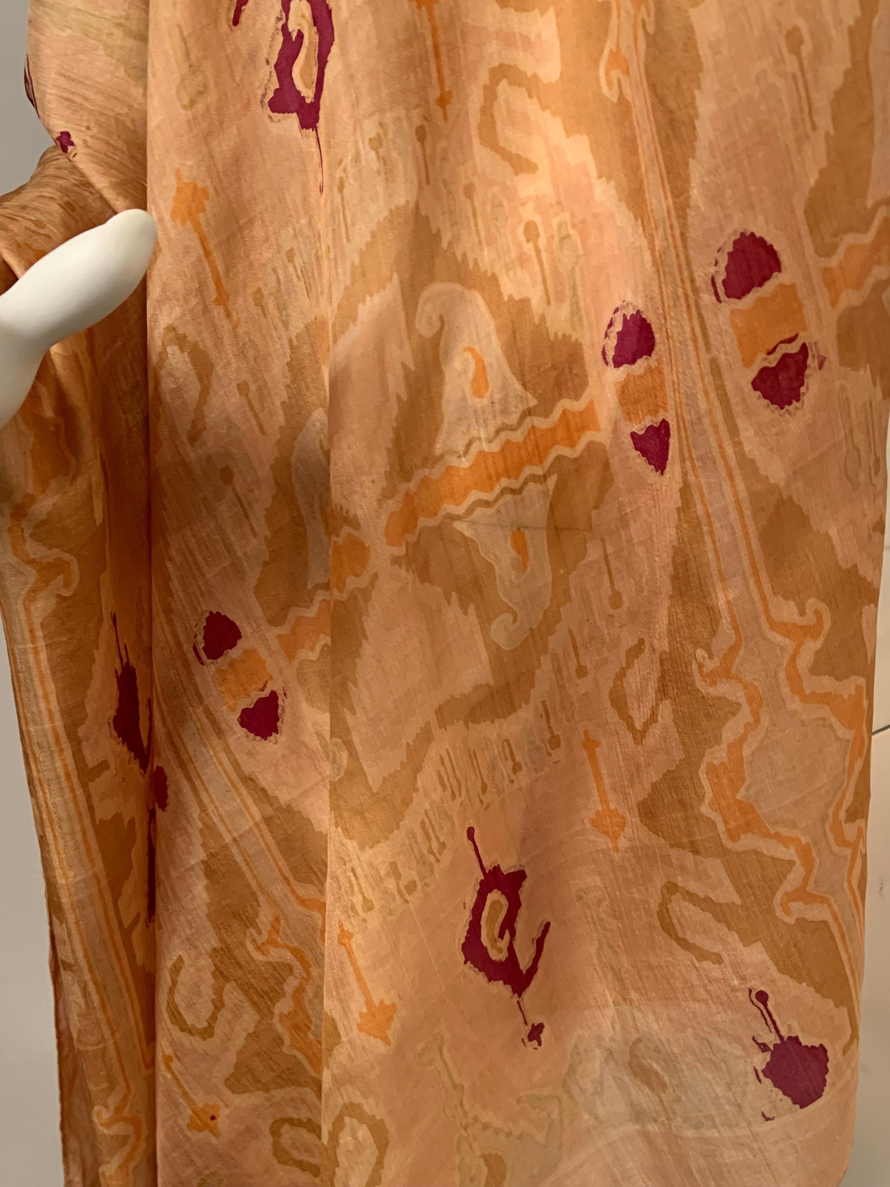 Pierre Cardin Ikat Inspired Rectangular Silk Shawl 4