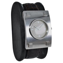 Pierre Cardin Jaeger-LeCoultre Movement Stainless Steel Moderne Style Watch