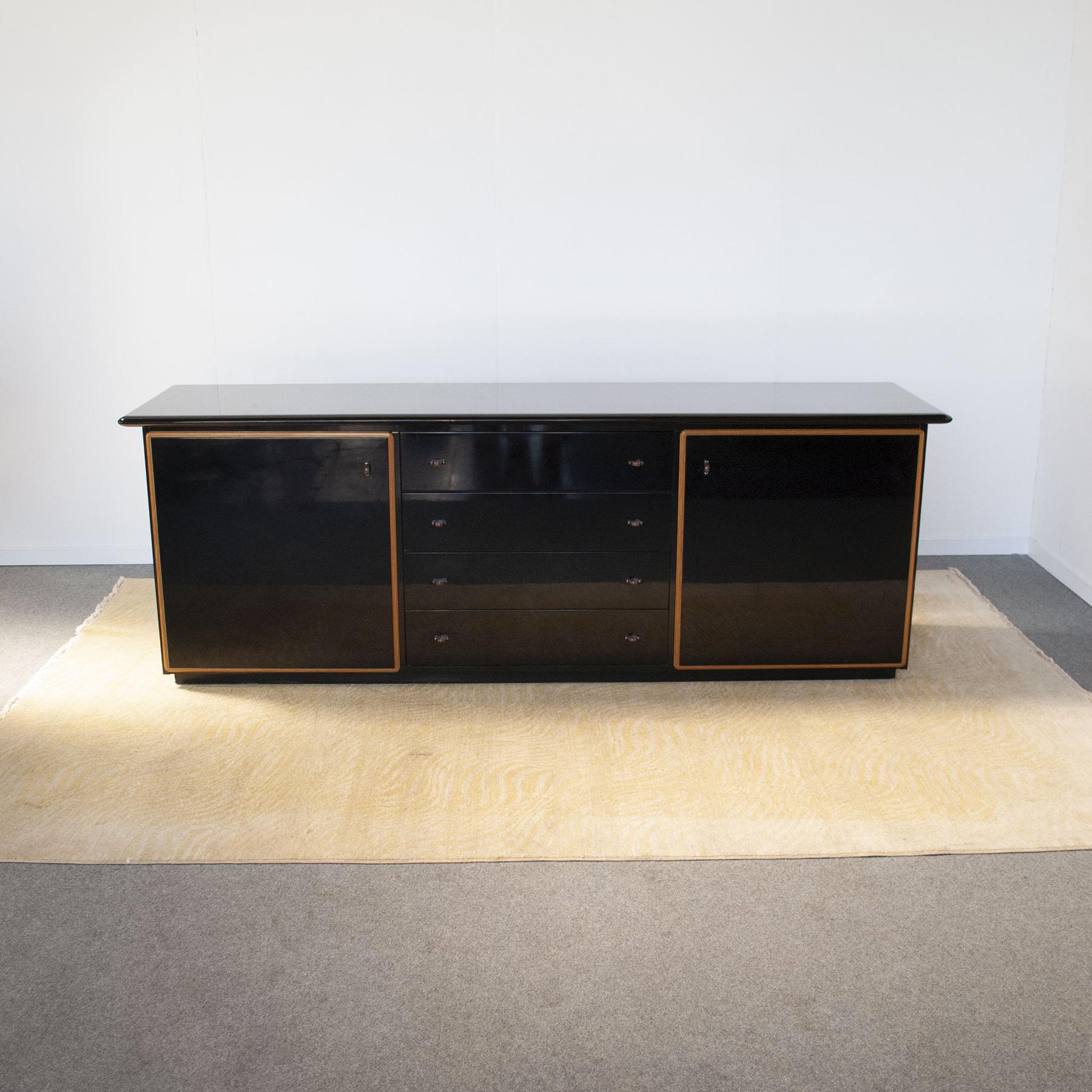 Mid-Century Modern Pierre Cardin Lacquered Sideboard Mid Seventies For Sale