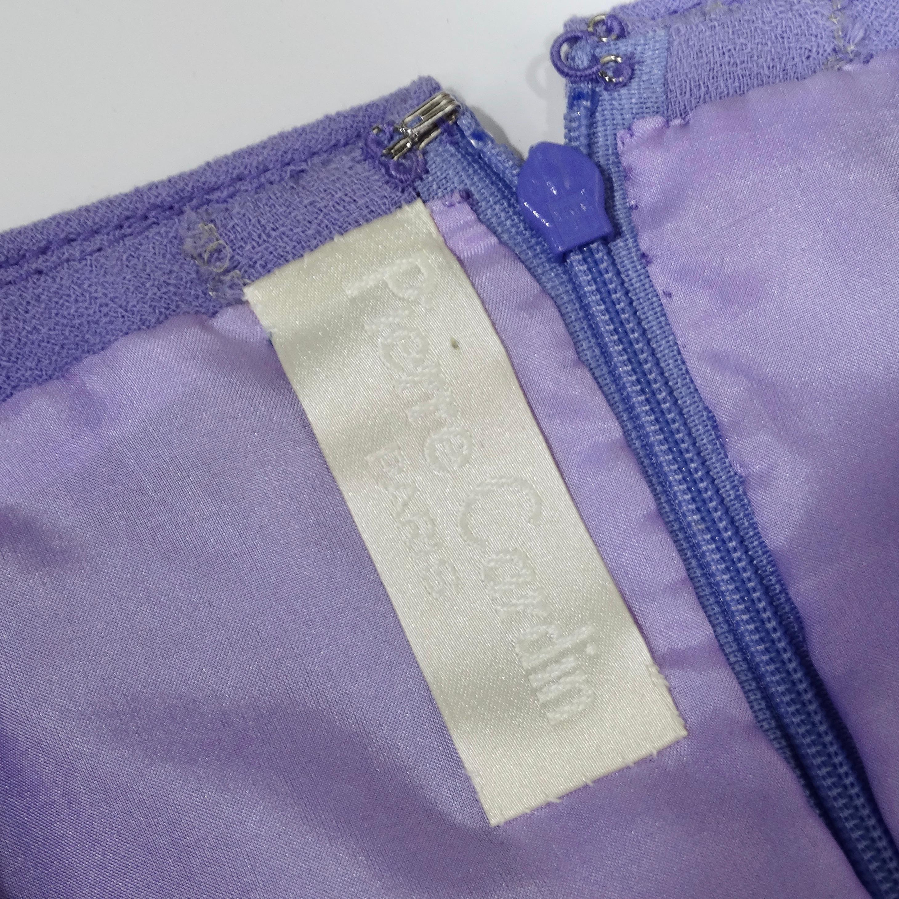 Pierre Cardin Lavender Studded Dress For Sale 3