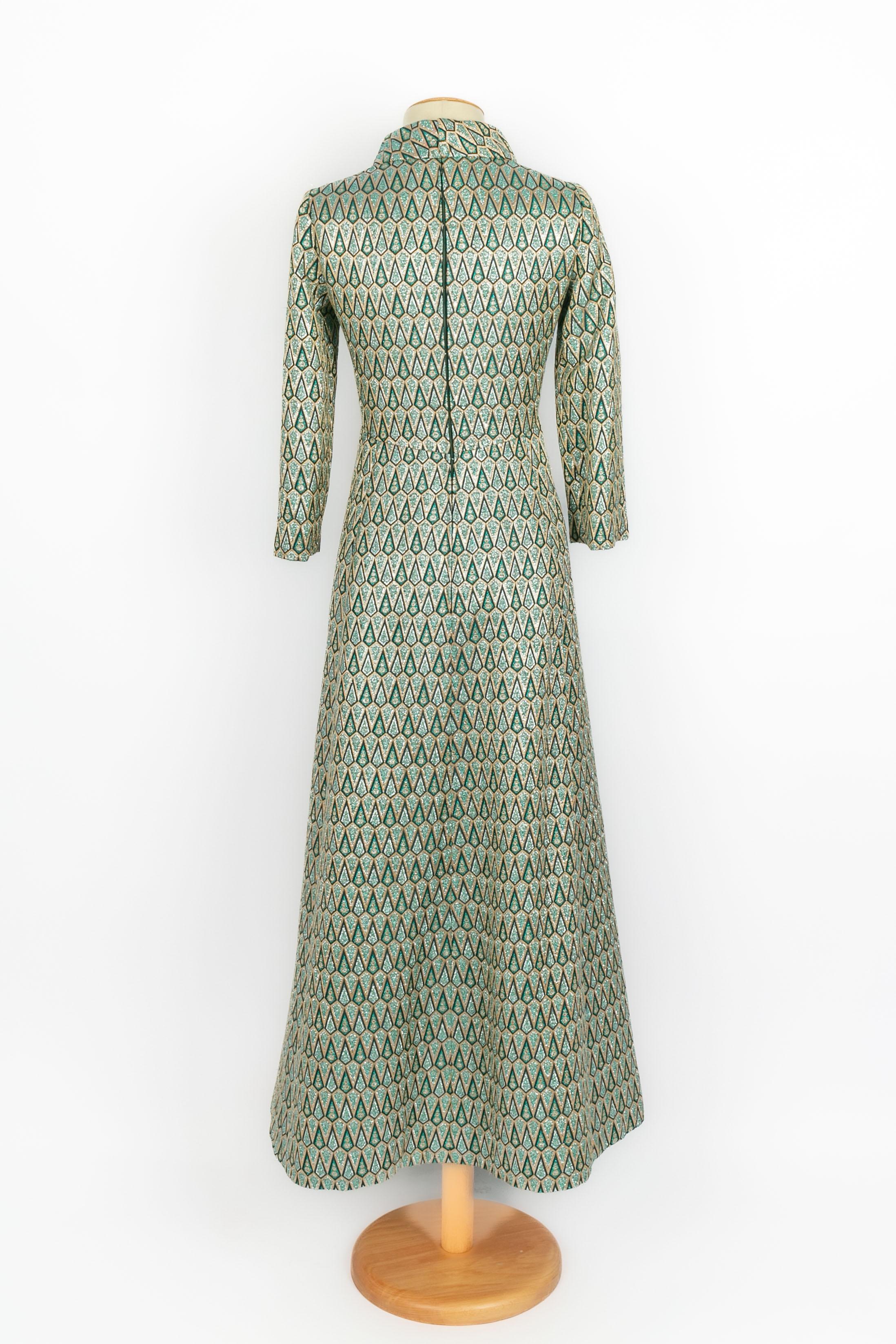 Pierre Cardin Lurex-Kleid 1960er Jahre im Angebot 2