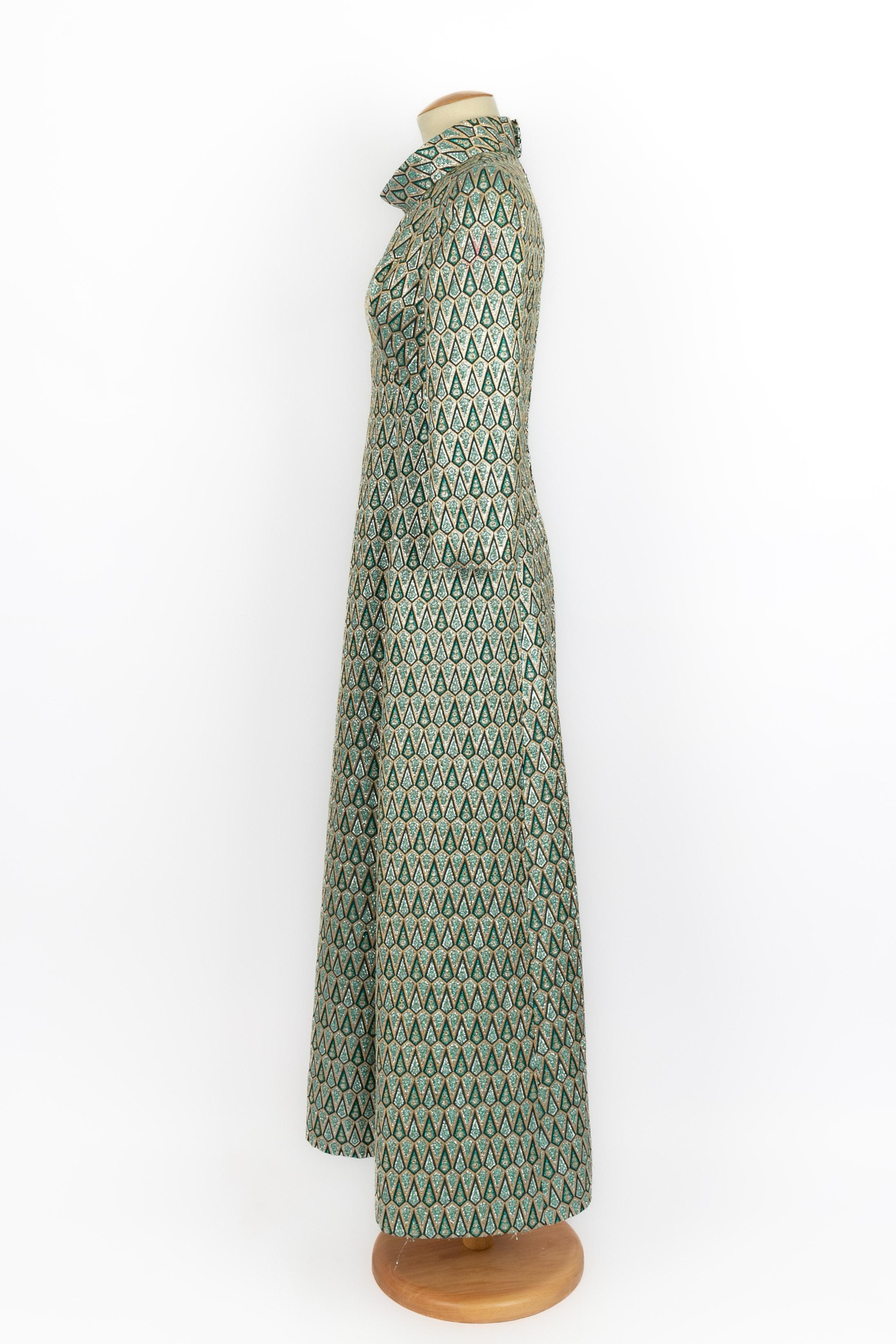 Pierre Cardin Lurex-Kleid 1960er Jahre im Angebot 3