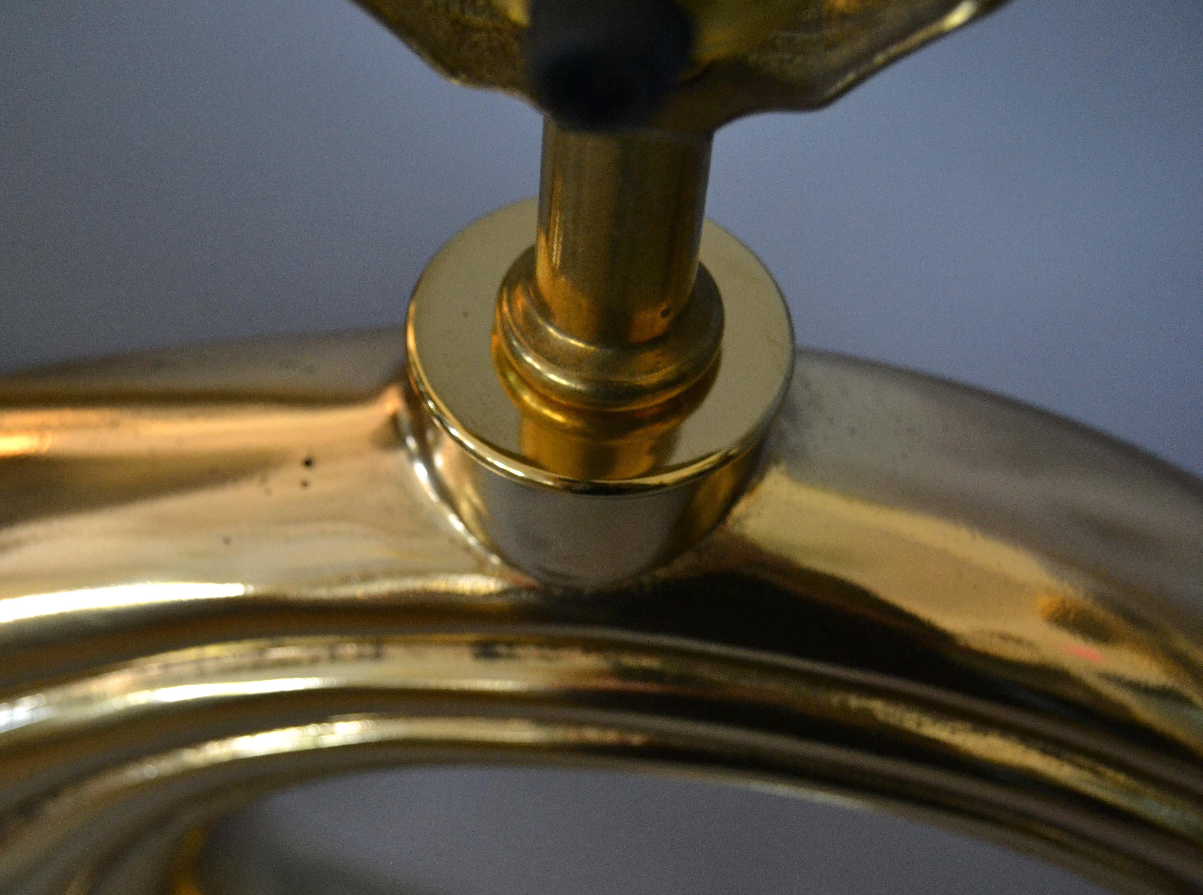 Pierre Cardin Manner Sculptural Brass Table Lamp Mid-Century Modern For Sale 4
