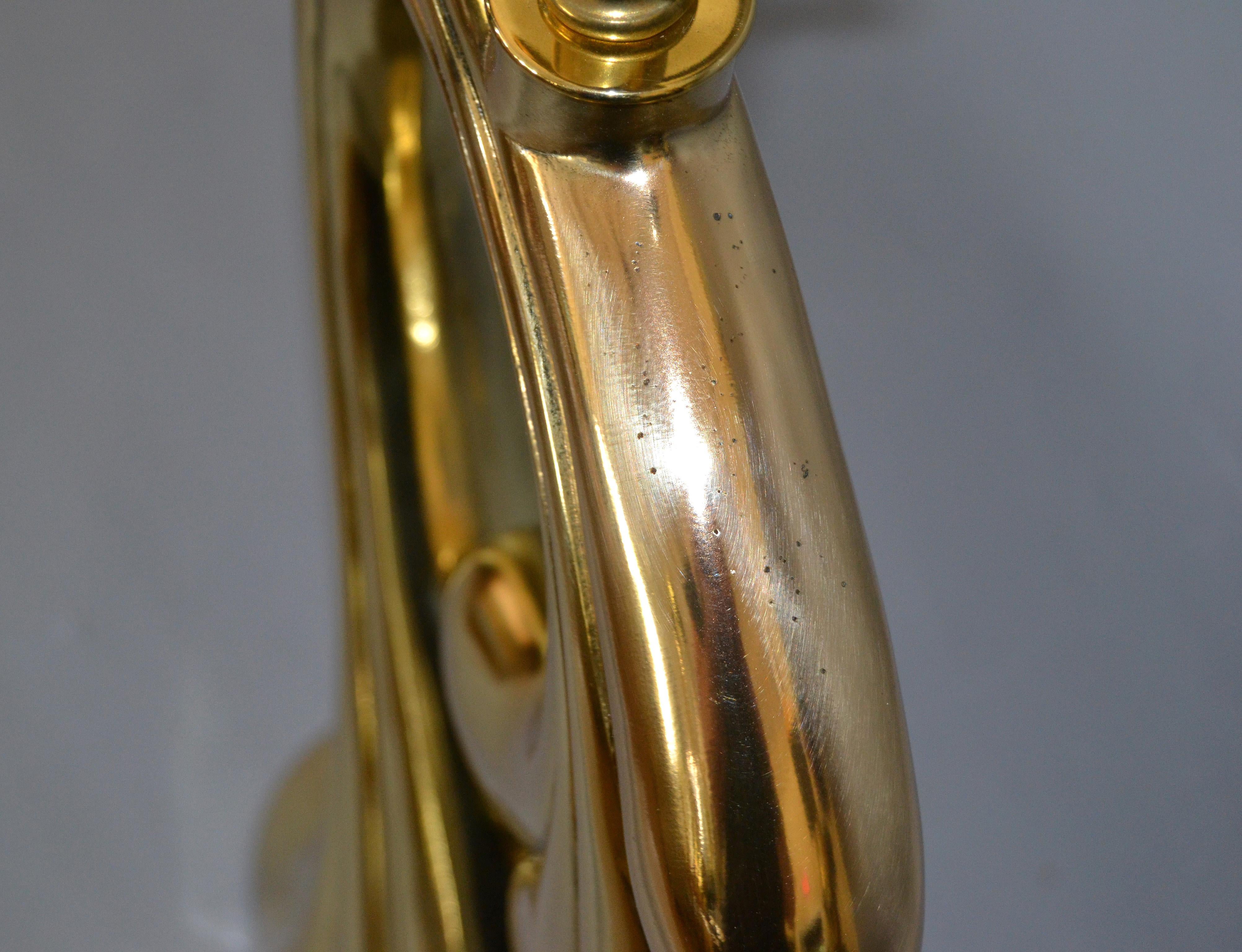 Pierre Cardin Manner Sculptural Brass Table Lamp Mid-Century Modern For Sale 6
