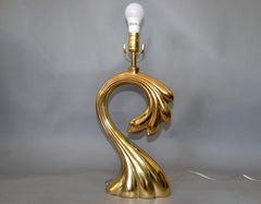 Pierre Cardin Manner Sculptural Brass Table Lamp Mid-Century Modern