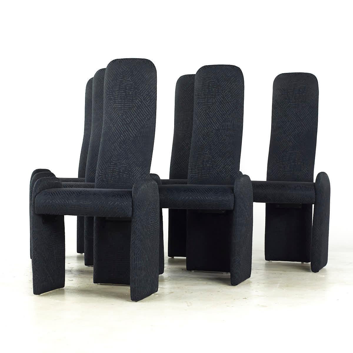 Mid-Century Modern Pierre Cardin Mid Century Armless Dining Chairs - Set of 6 en vente