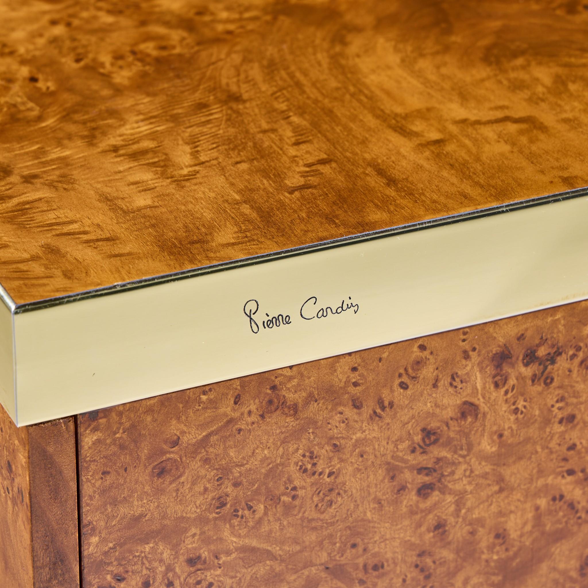 Pierre Cardin Crédence du milieu du siècle en bois d'ébène et laiton en vente 4