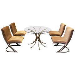 Pierre Cardin Midcentury Chrome Dining Set