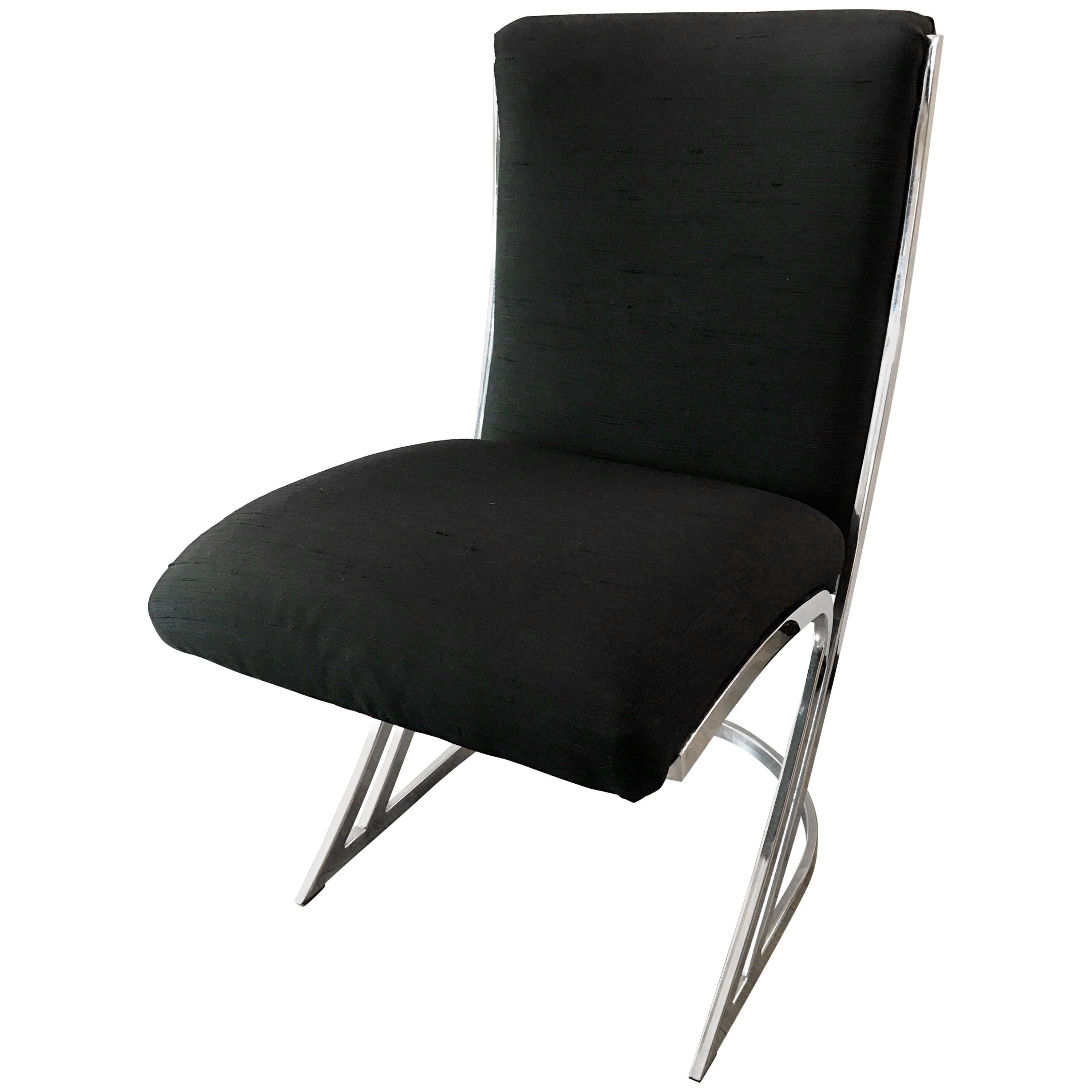 Pierre Cardin Mid-Century Modern Chrome Z Chairs Set of Eight