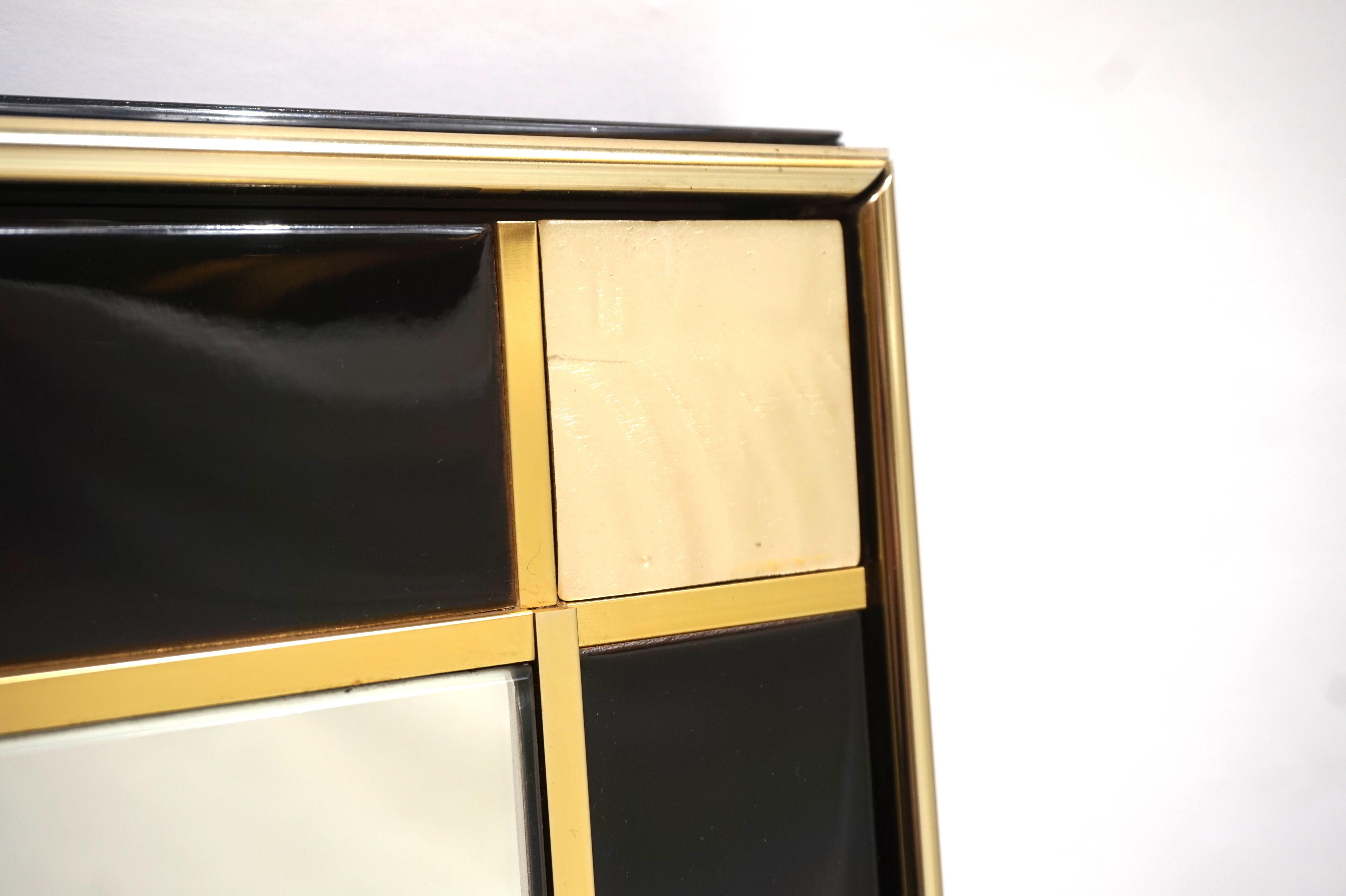 Pierre Cardin Spiegel für Roche Bobois, 1970 (Messing) im Angebot