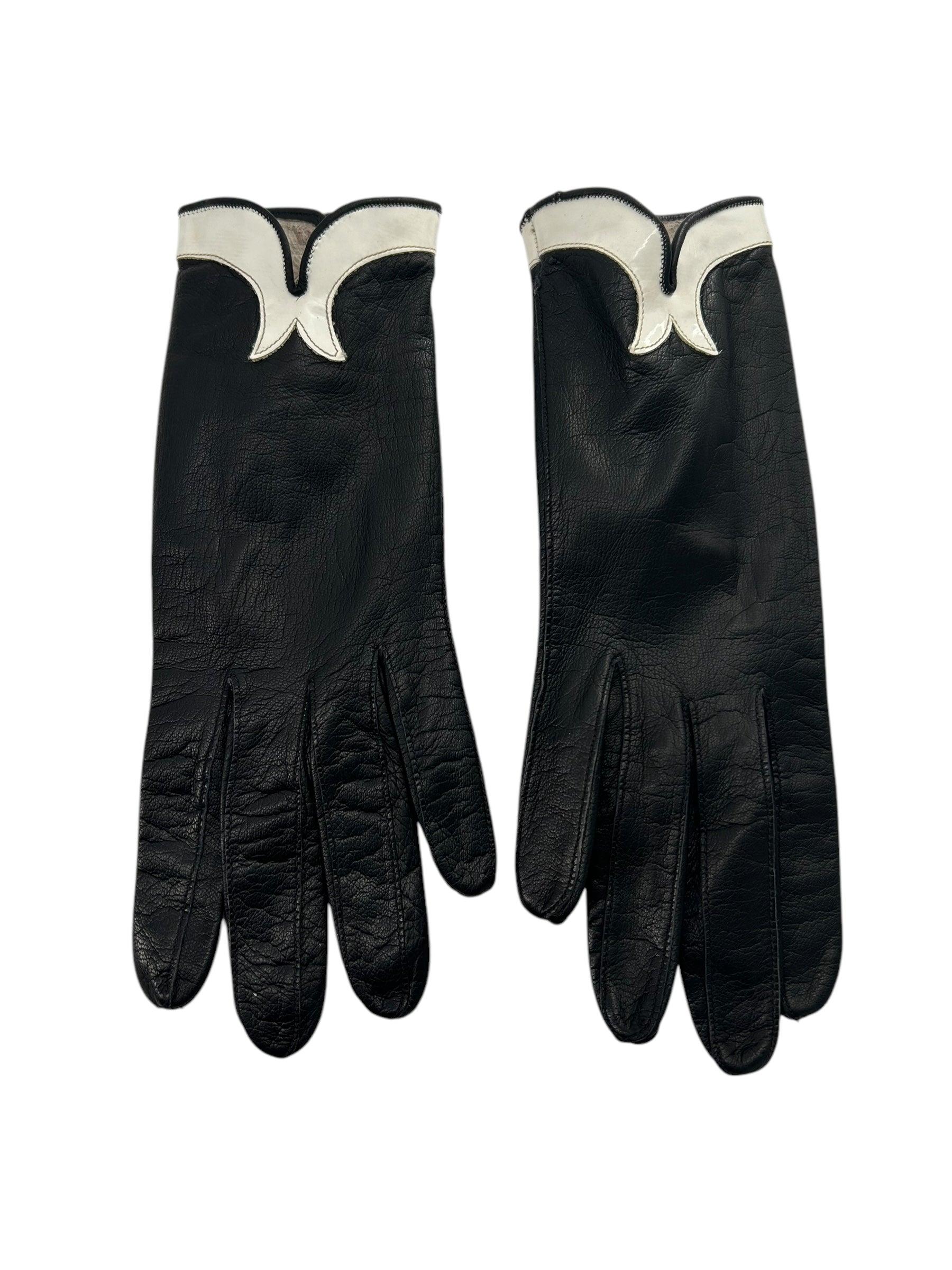 Pierre Cardin Mod Leather Gloves, 1960s For Sale