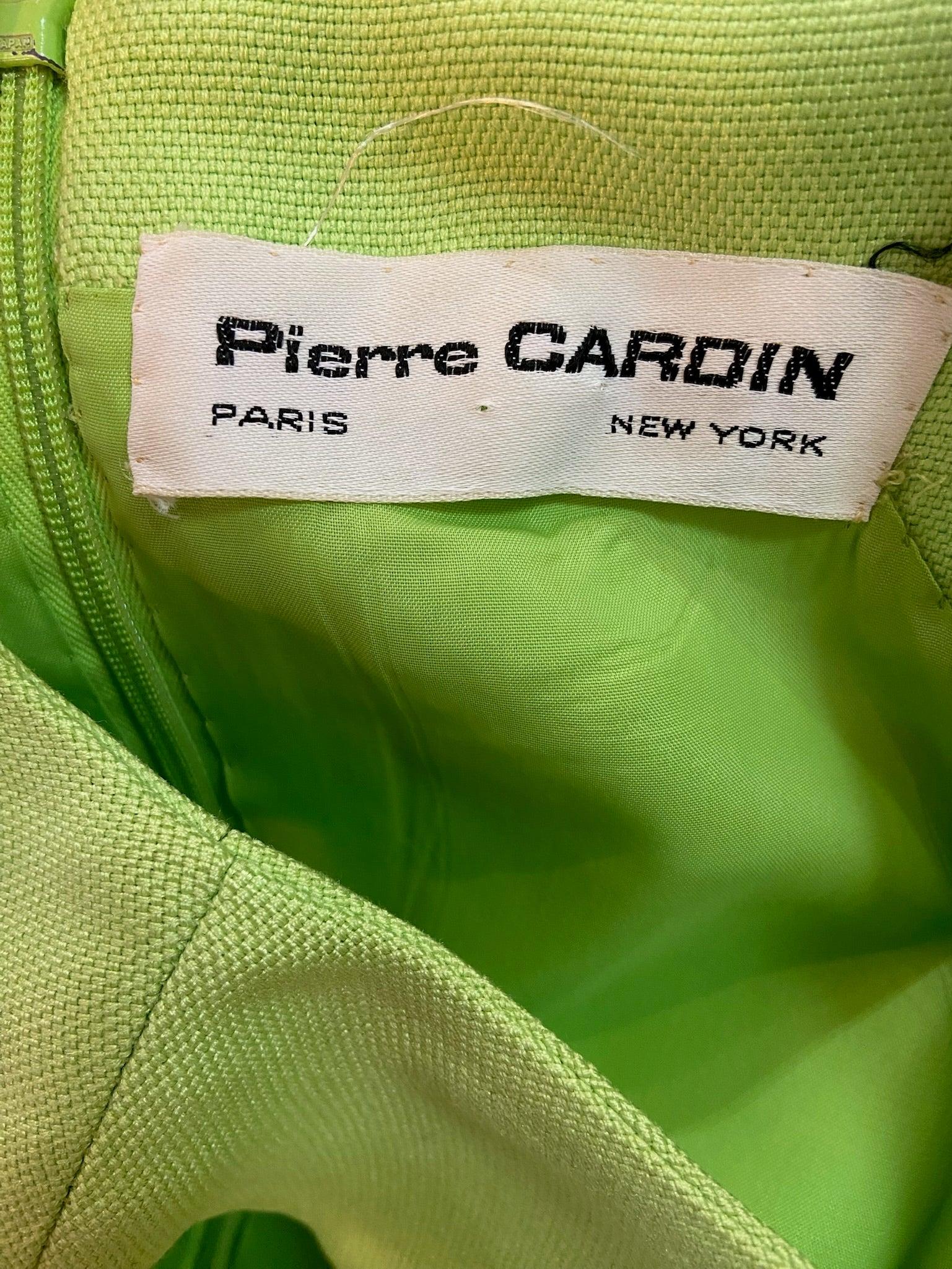 Pierre Cardin Mod Pastel Color Block Op Art Maxi, 1960s In Excellent Condition For Sale In Los Angeles, CA