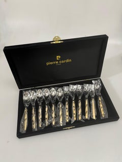 Pierre Cardin New Old Stock Boxed Hors D'oeuvre Flatware - 12 Pieces Set
