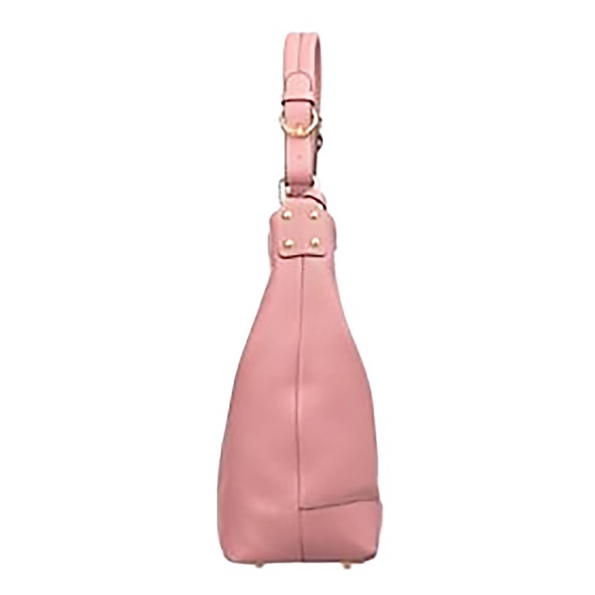 Pierre Cardin New rose pink leather hobo bag handbag In New Condition In Daylesford, Victoria