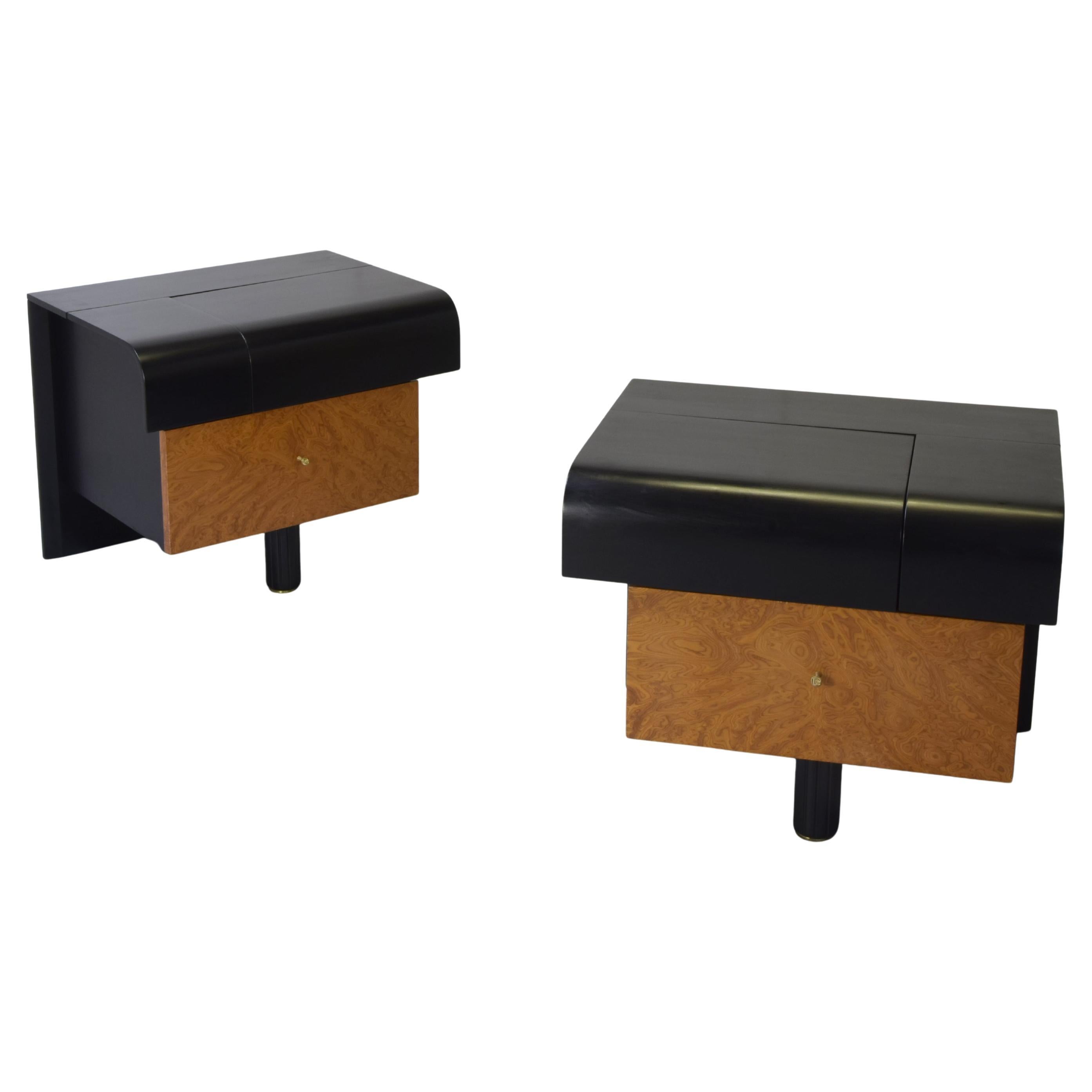 Mesitas de noche Pierre Cardin años 70. en venta