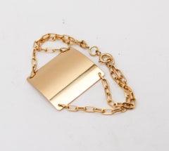 Bracciale minimalista Pierre Cardin Paris 1970 By Dinh Van in oro giallo 18Kt