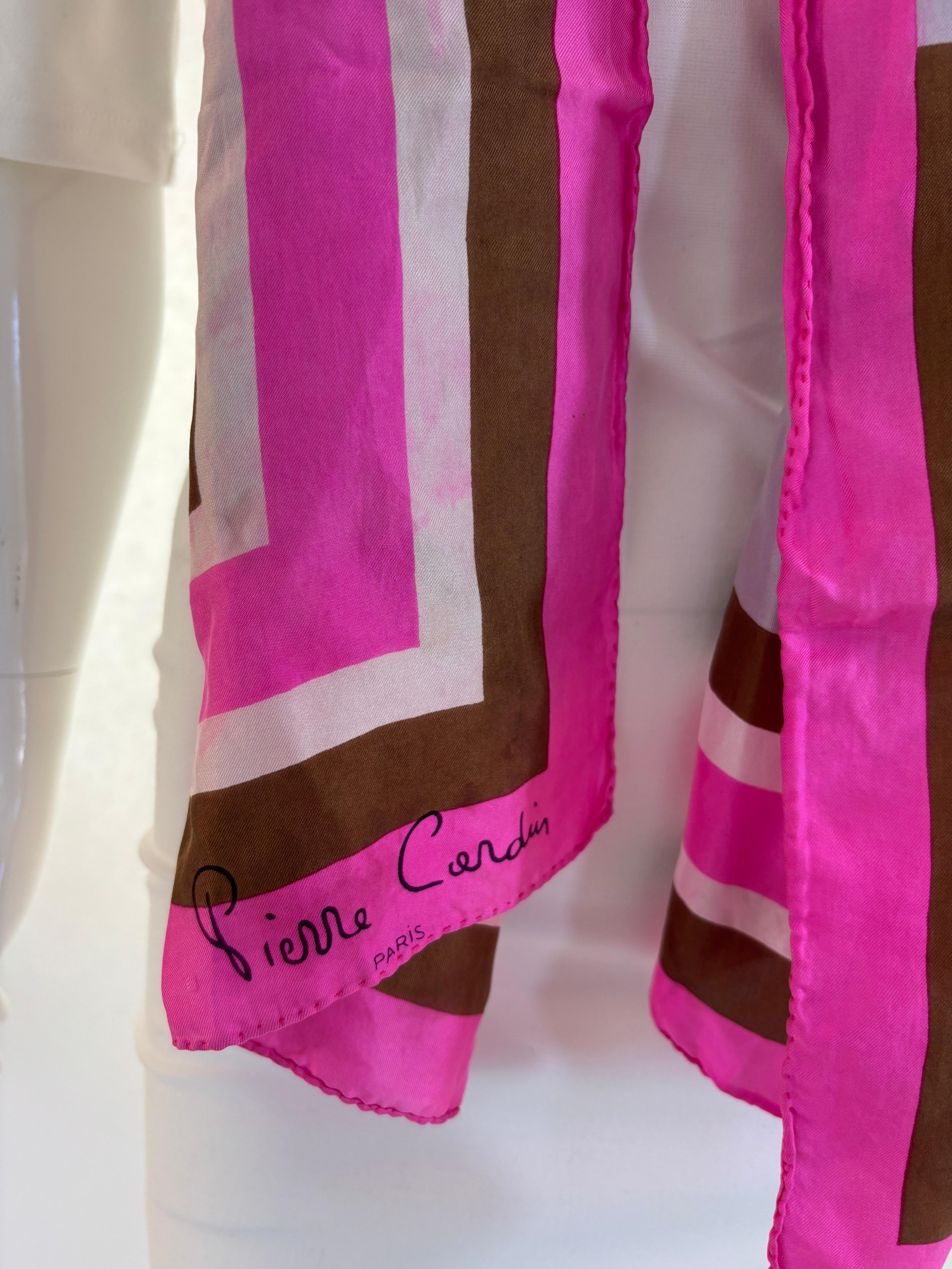 Pierre Cardin Paris Schal mit buntem abstraktem Druck für Damen oder Herren