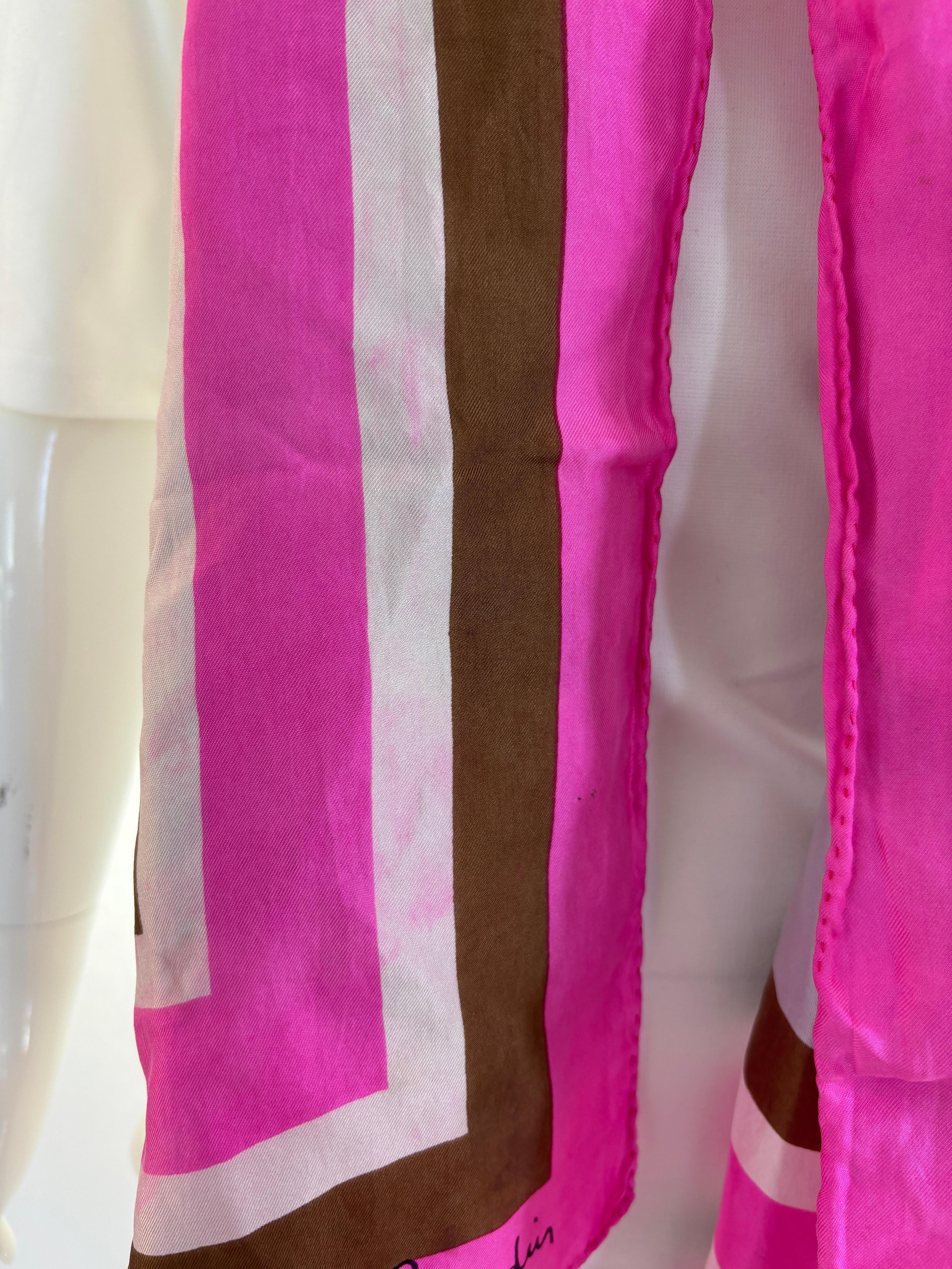 Pierre Cardin Paris Schal mit buntem abstraktem Druck 2