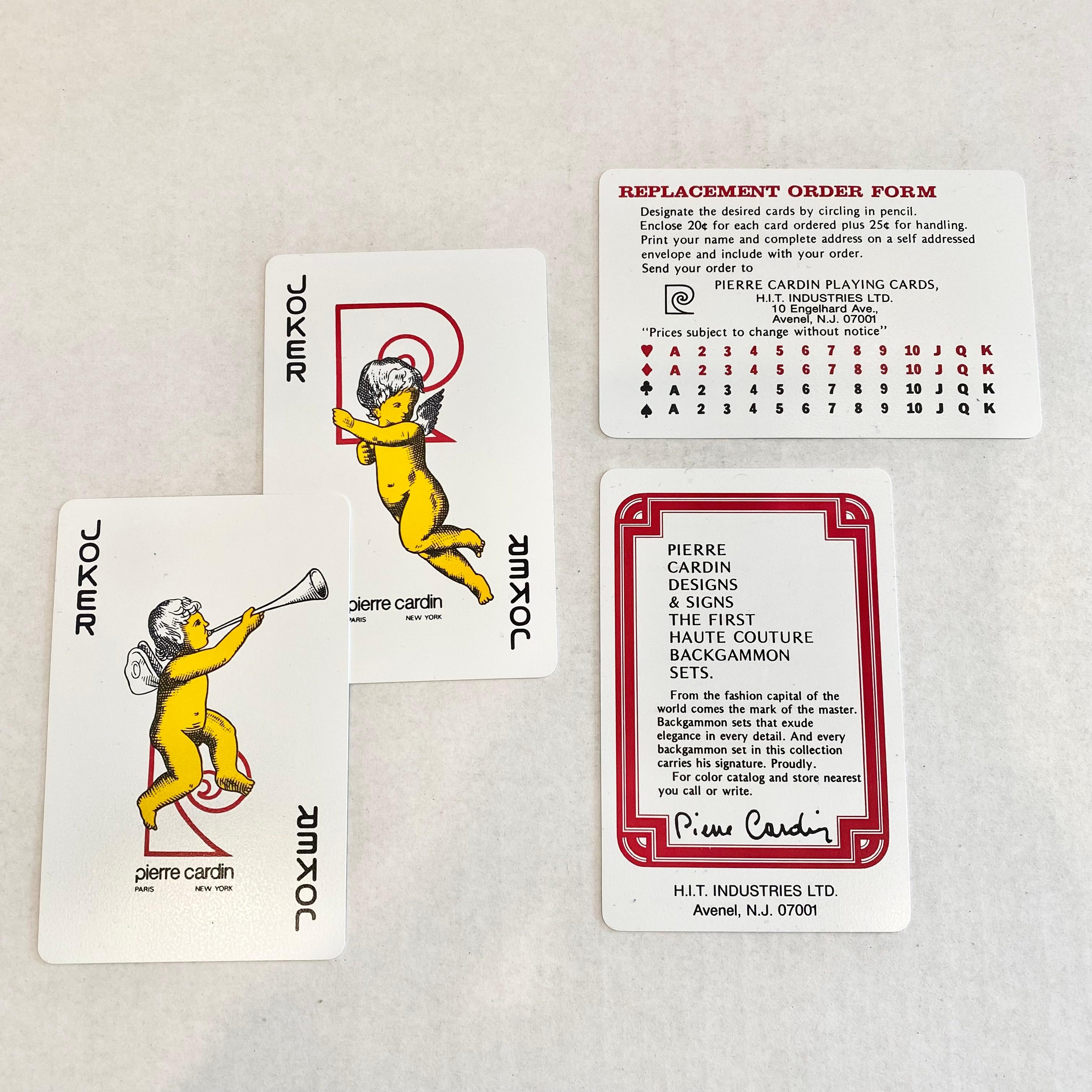 Late 20th Century Pierre Cardin Playing Cards