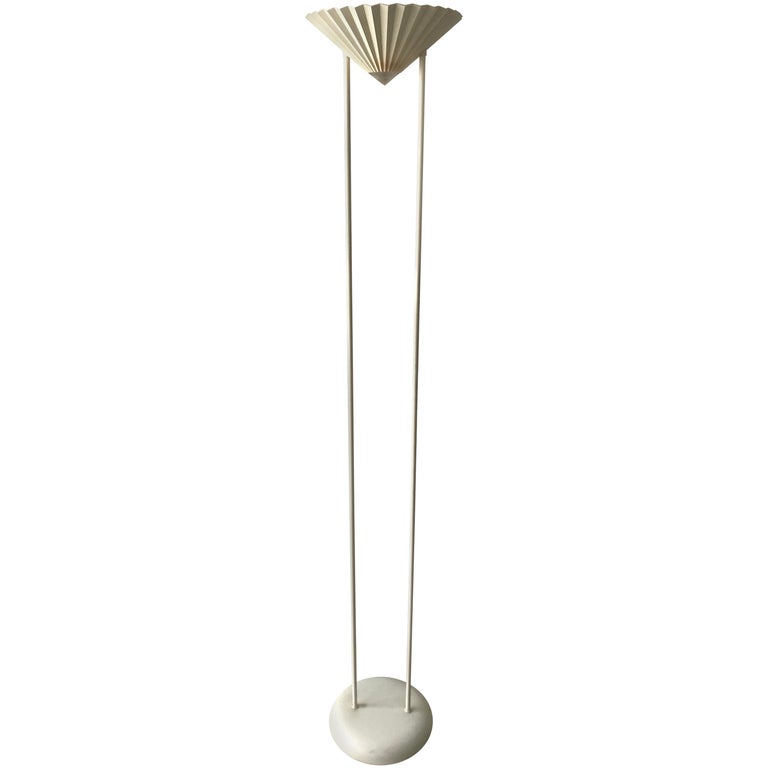 Post Modern Fan Floor Lamp Torchiere, Torchiere Floor Lamp With Built In Motion Lavalier Microphone