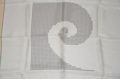 Pierre Cardin Rare Wonderful Signature Logo Silk Scarf