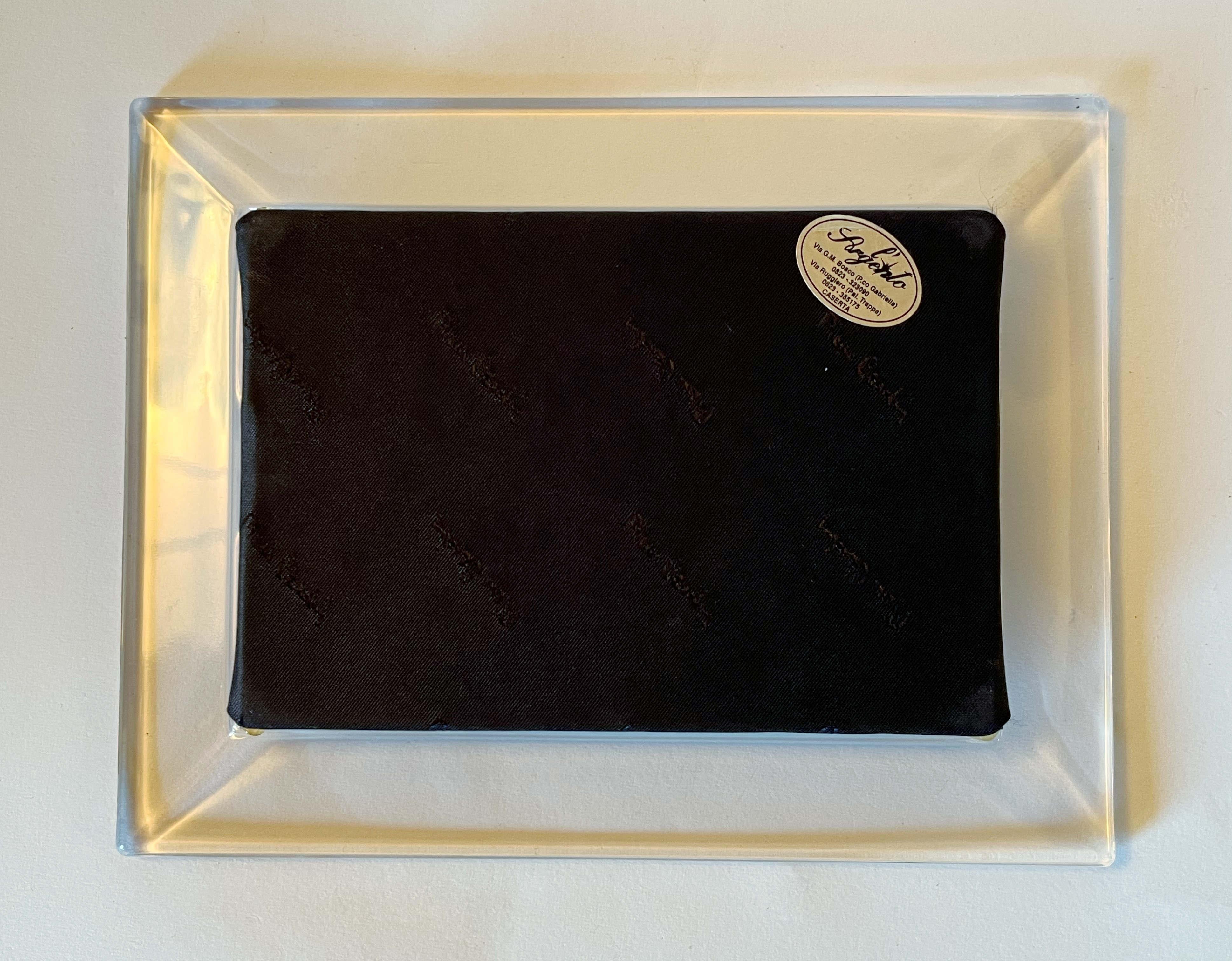 Pierre Cardin Rectangular Sterling Glass Vide Poche or Change Tray For Sale 5