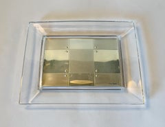 Pierre Cardin Rectangular Sterling Glass Vide Poche or Change Tray