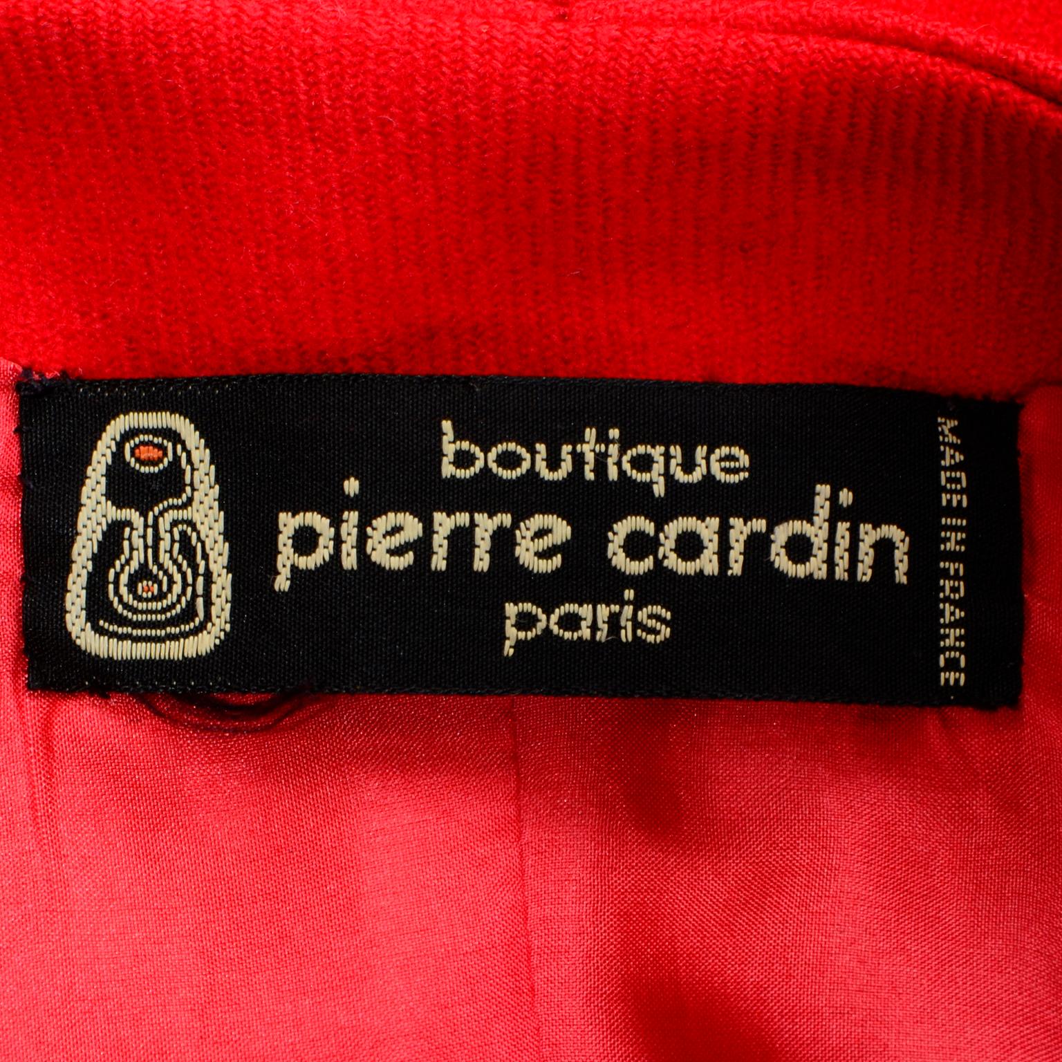 Pierre Cardin Red Vintage Avant Garde Jacket 2