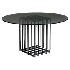 Pierre Cardin Sculptural Table in Glass & Metal, Architectural, 1970's