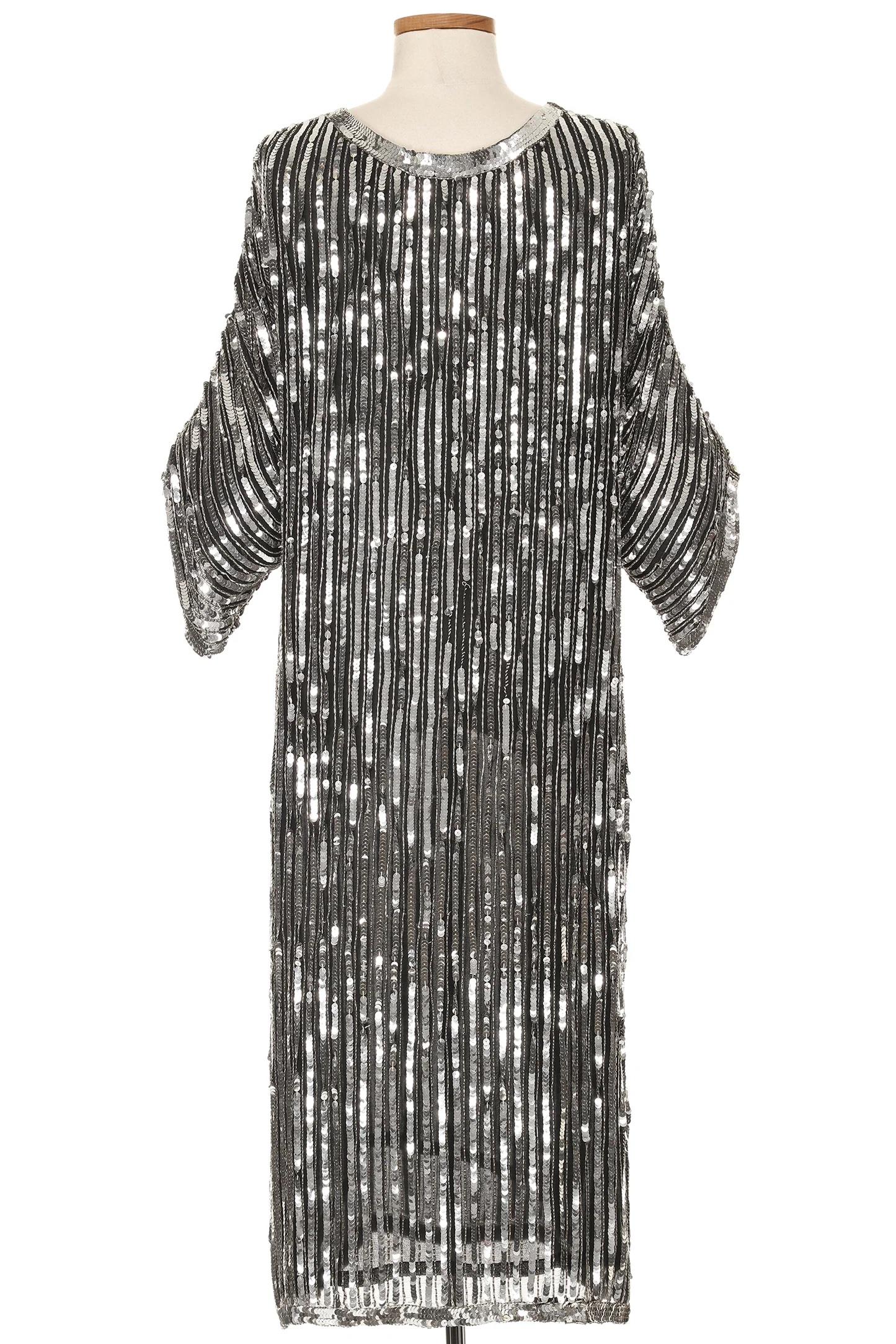Gray Pierre Cardin Sequin Dress For Sale