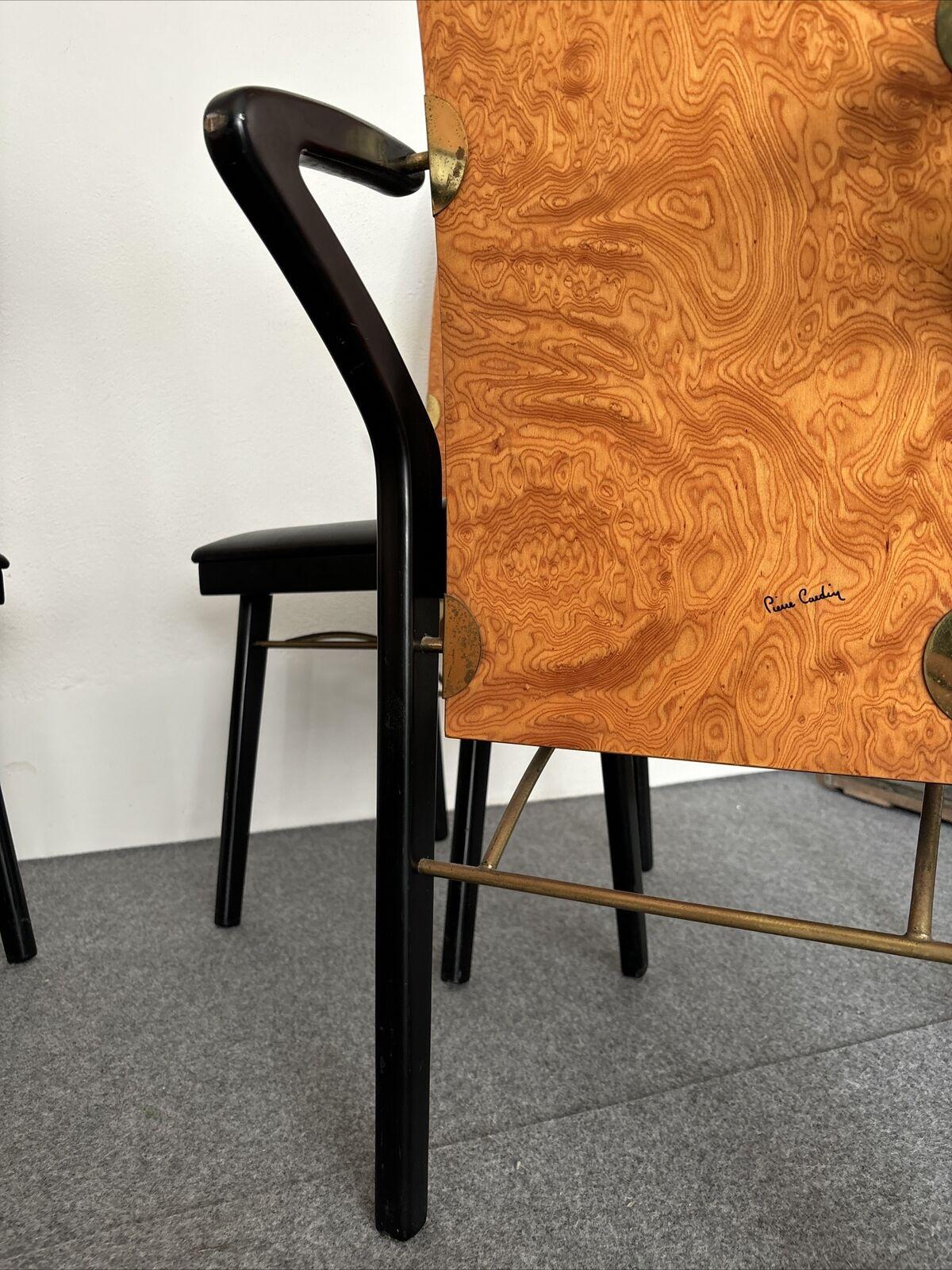 Four Post-Modern Italian Dining Chairs by Pierre Cardin, 1980s 3