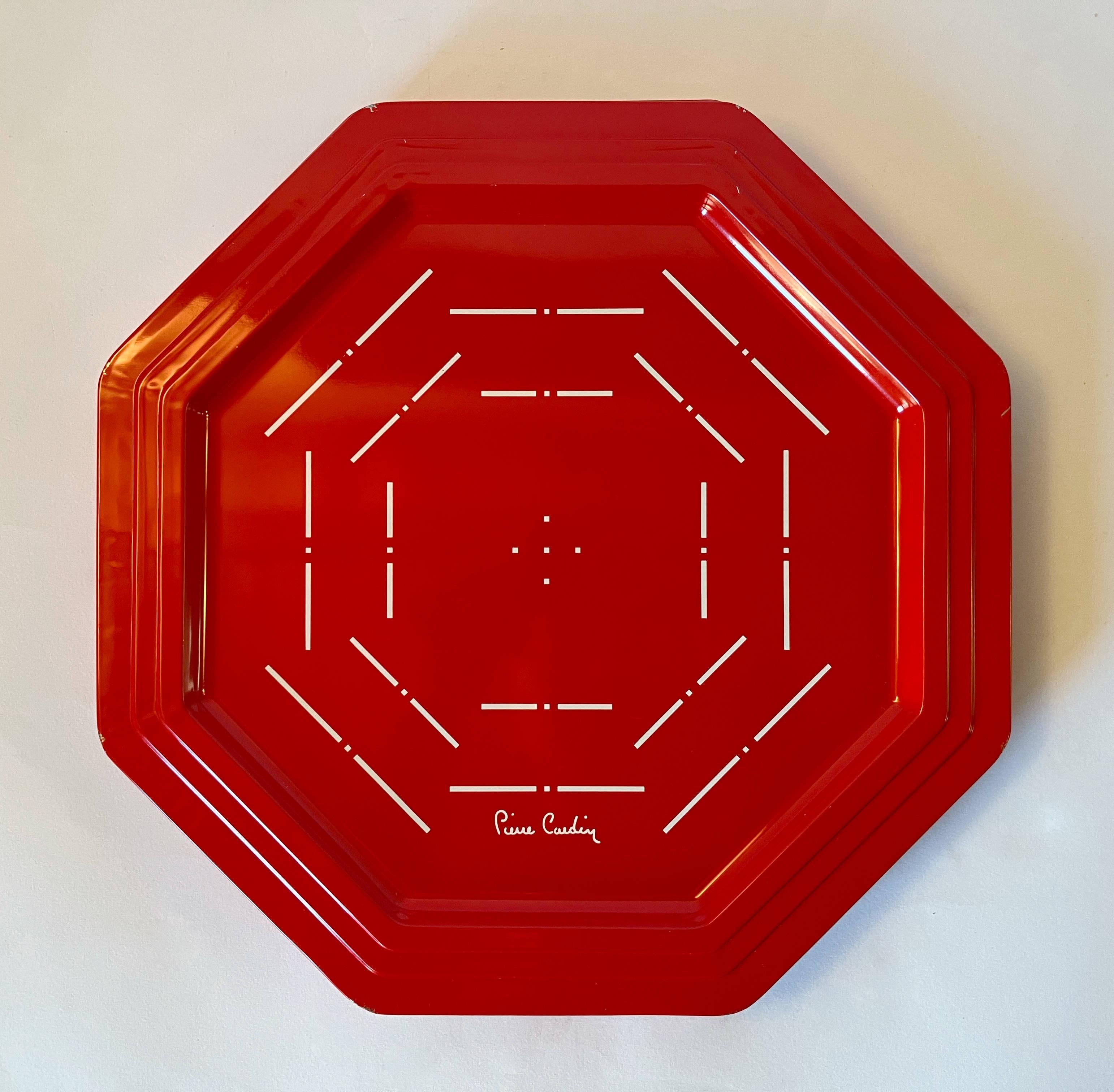 Juego de 10 bandejas octogonales Pierre Cardin Francés