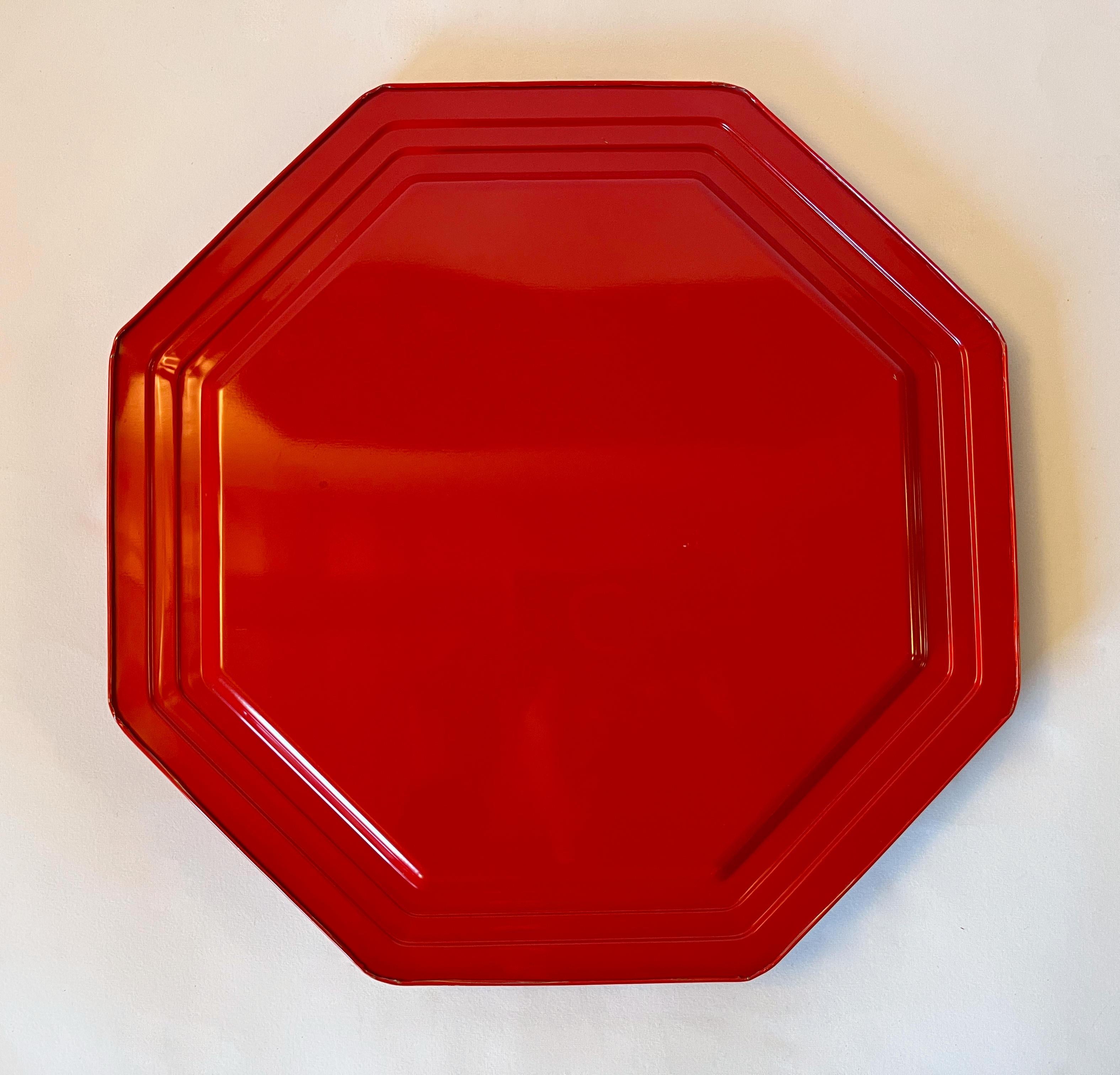 Juego de 10 bandejas octogonales Pierre Cardin siglo XX