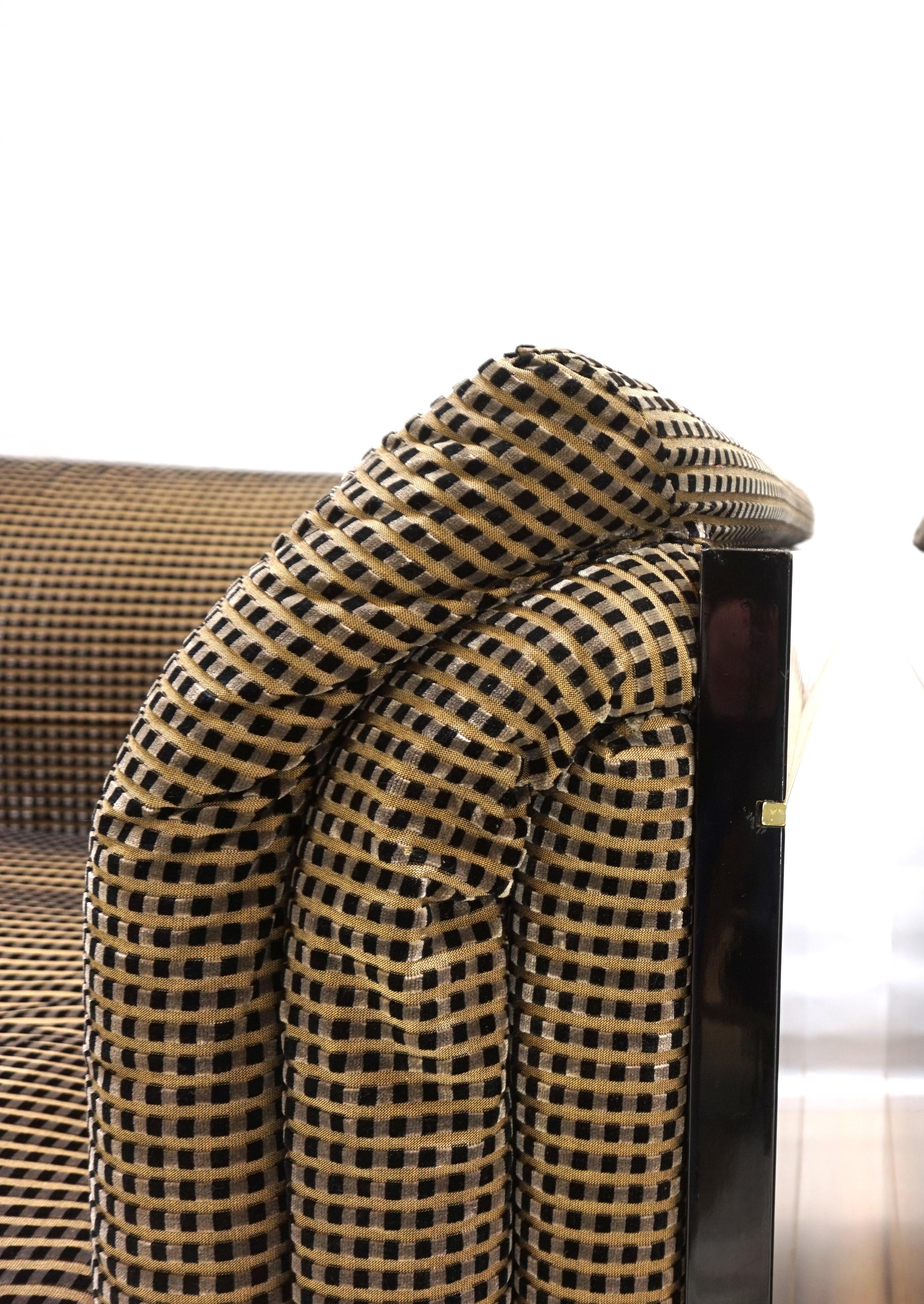 Tissu Ensemble de 2 chaises longues Pierre Cardin, 1970 en vente