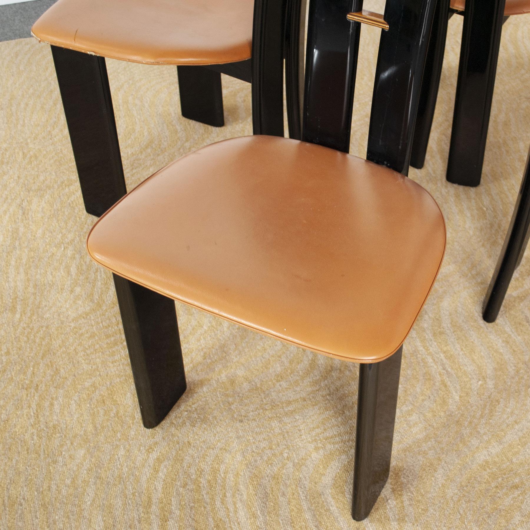 Set aus vier Stühlen von Pierre Cardin aus den späten siebziger Jahren im Angebot 4