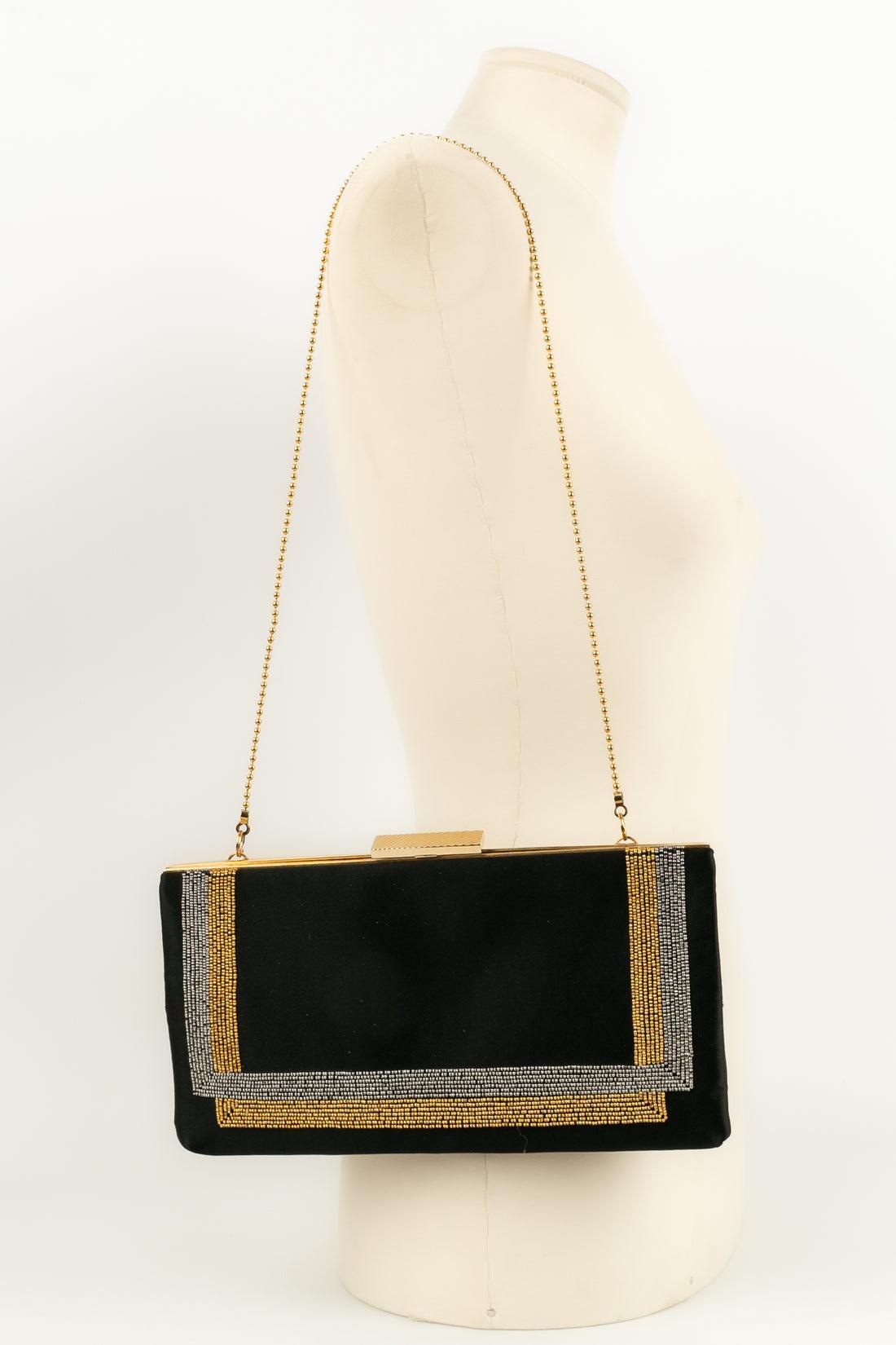 Pierre Cardin Silk Clutch Bag For Sale 5