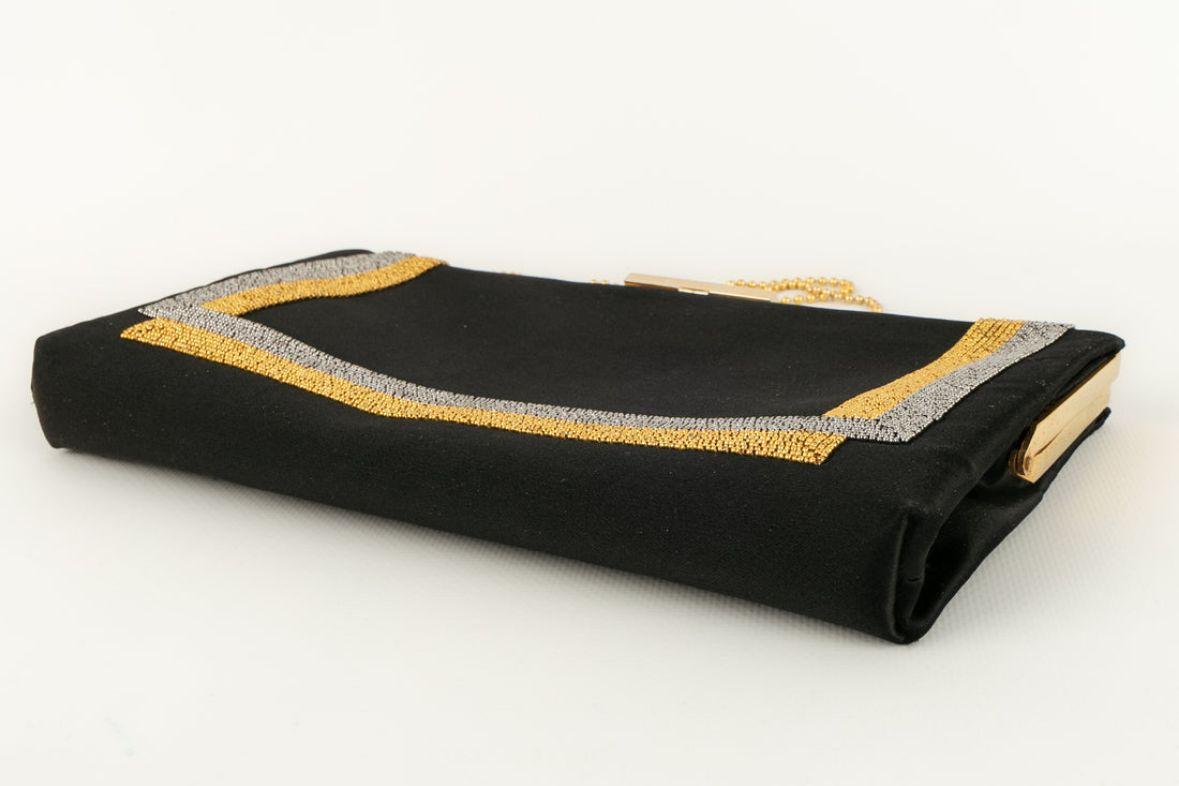 Pierre Cardin Silk Clutch Bag For Sale 1