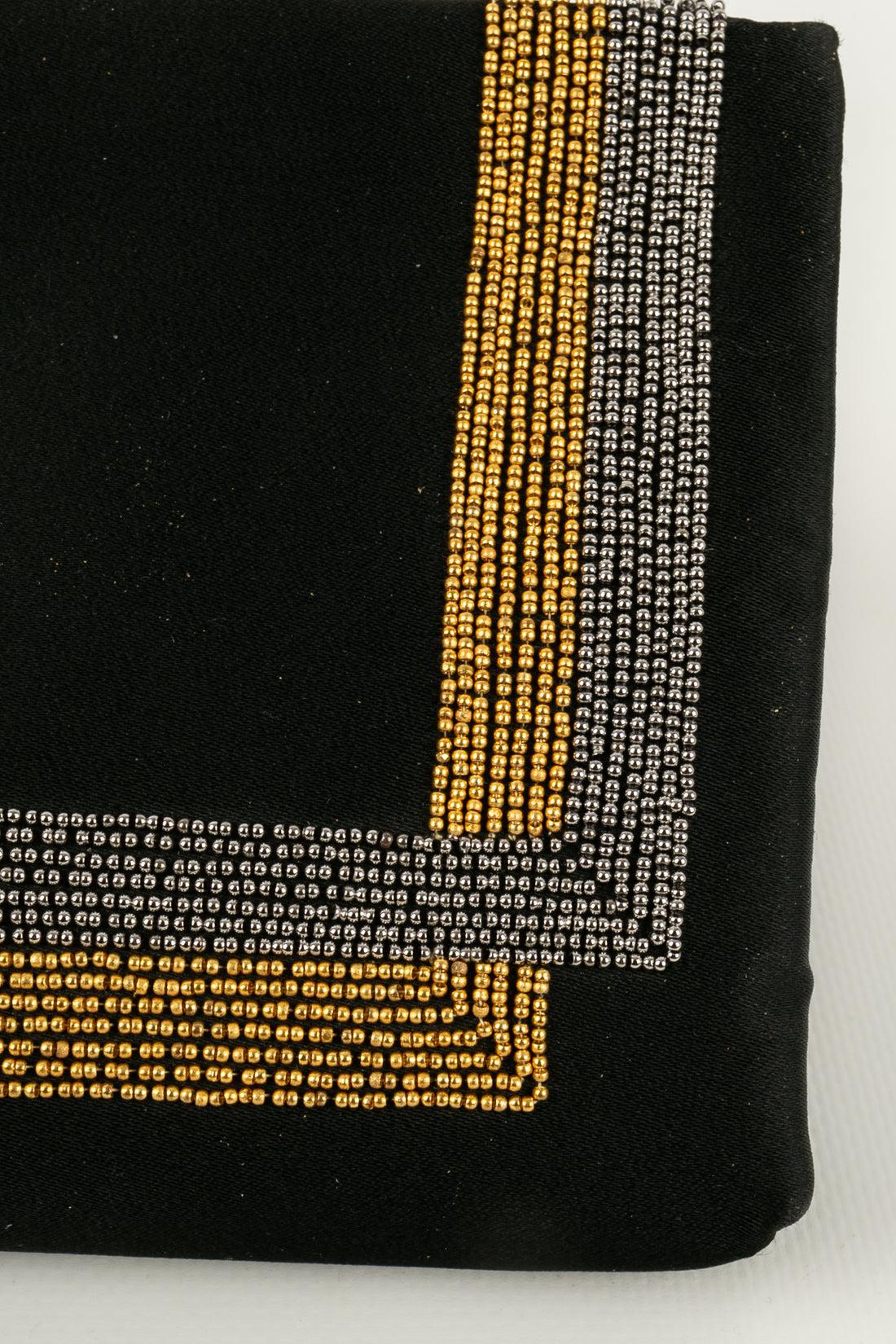 Pierre Cardin Silk Clutch Bag For Sale 2