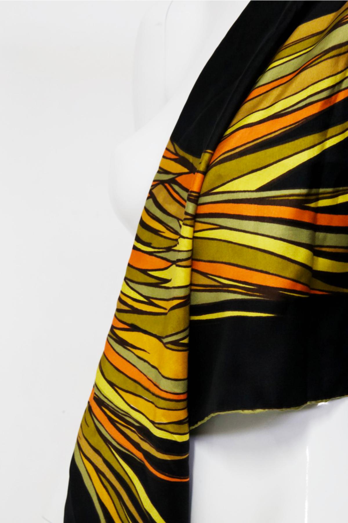 Women's Pierre Cardin Silk Satin Foulard For Sale