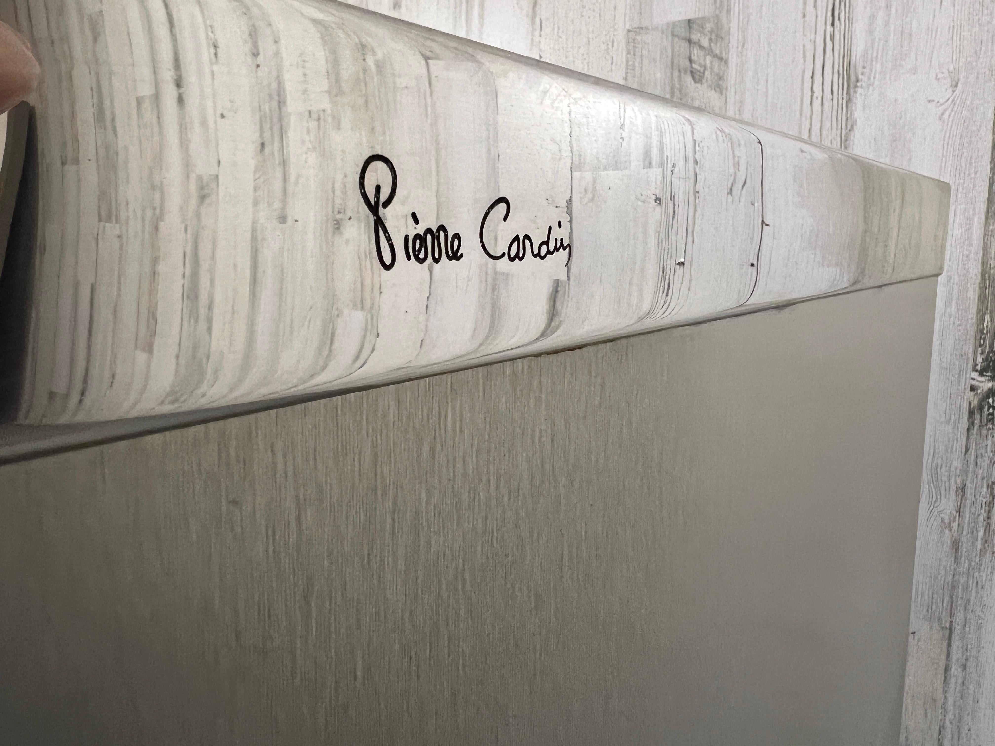 Pierre Cardin Silver & Chrome Modernist Credenza In Good Condition For Sale In Denton, TX