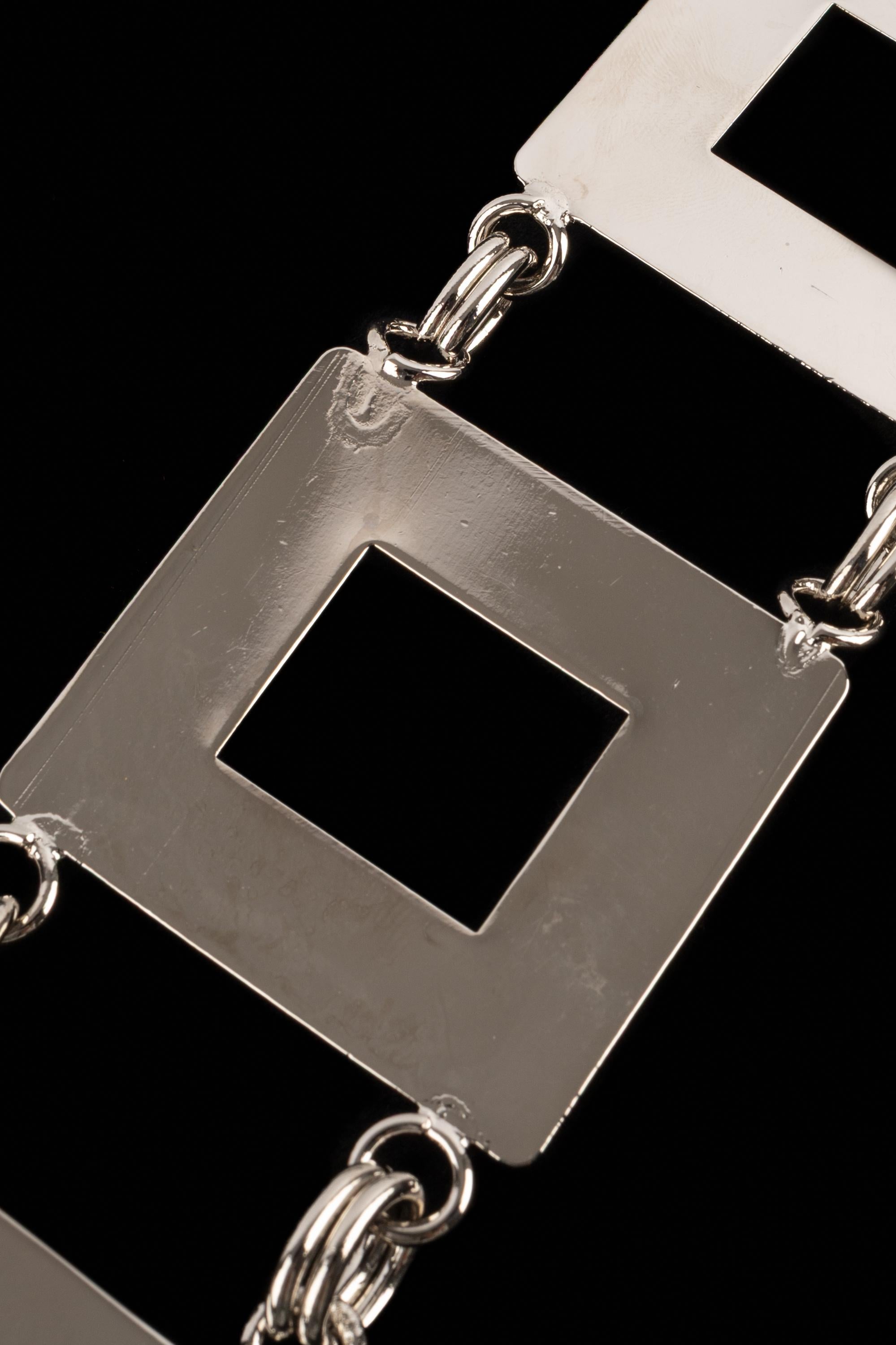 Pierre Cardin silvery necklace For Sale 6