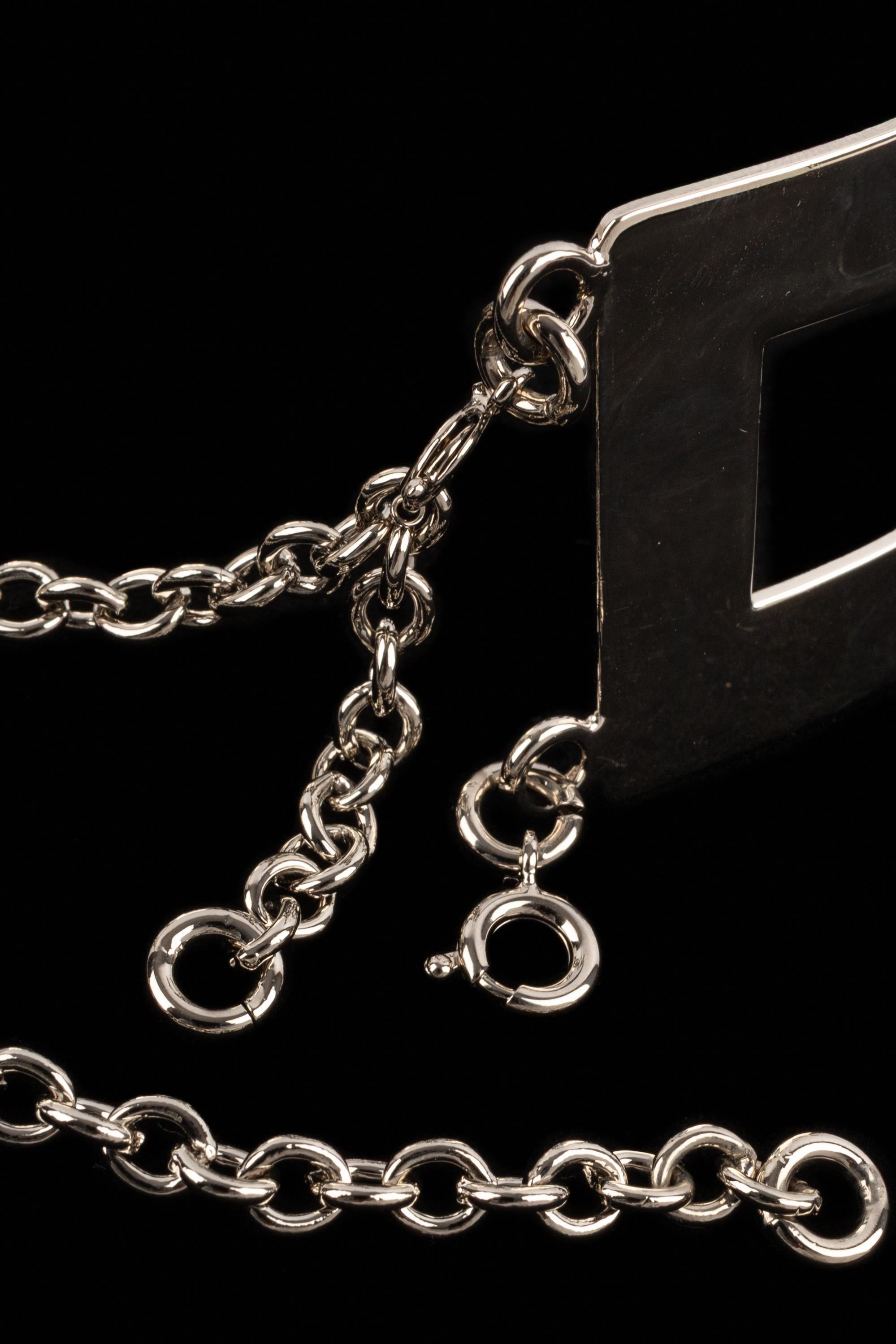 Pierre Cardin silvery necklace For Sale 7