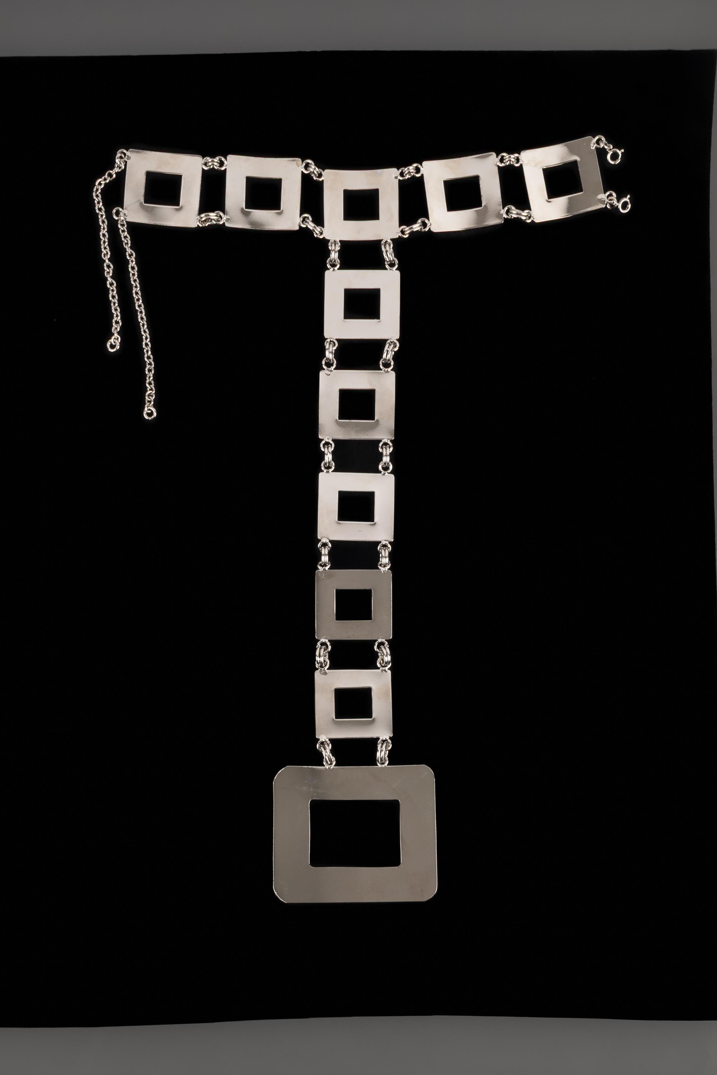Pierre Cardin silvery necklace For Sale 2