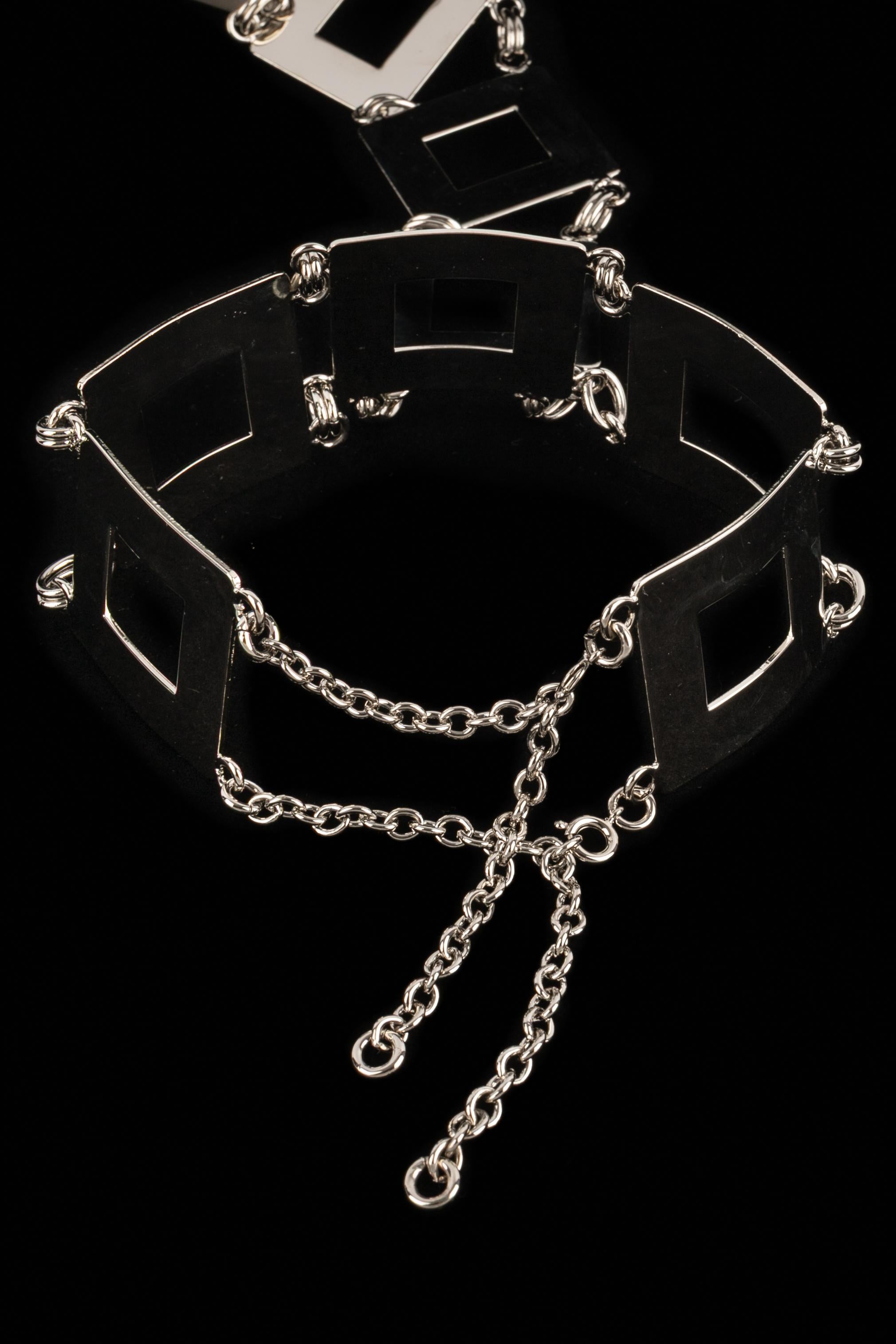 Pierre Cardin silvery necklace For Sale 3