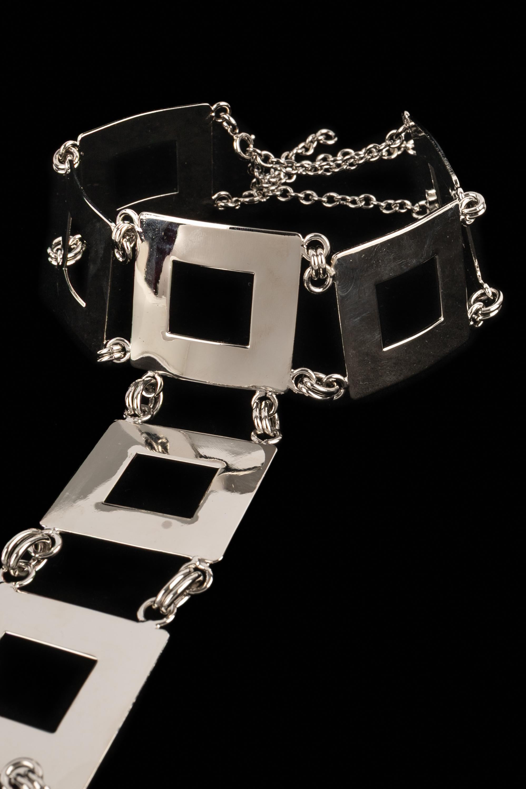 Pierre Cardin silvery necklace For Sale 4